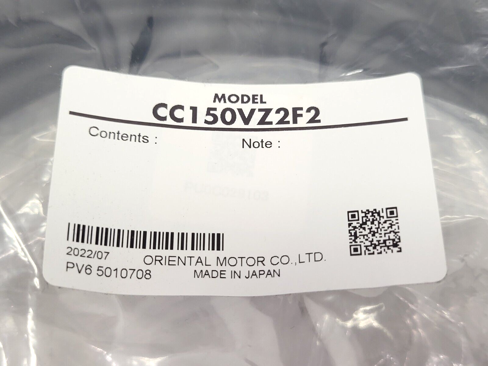 Oriental Motor CC150VZ2F2 Connection Motor Cable - Maverick Industrial Sales