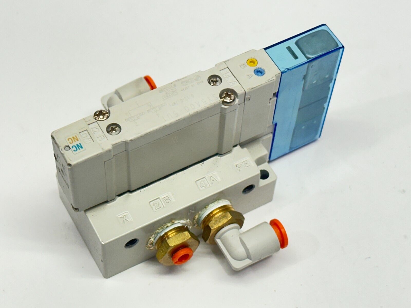 SMC SY50M-27-I-WO-02N Pneumatic Valve Manifold 5-Port - Maverick Industrial Sales