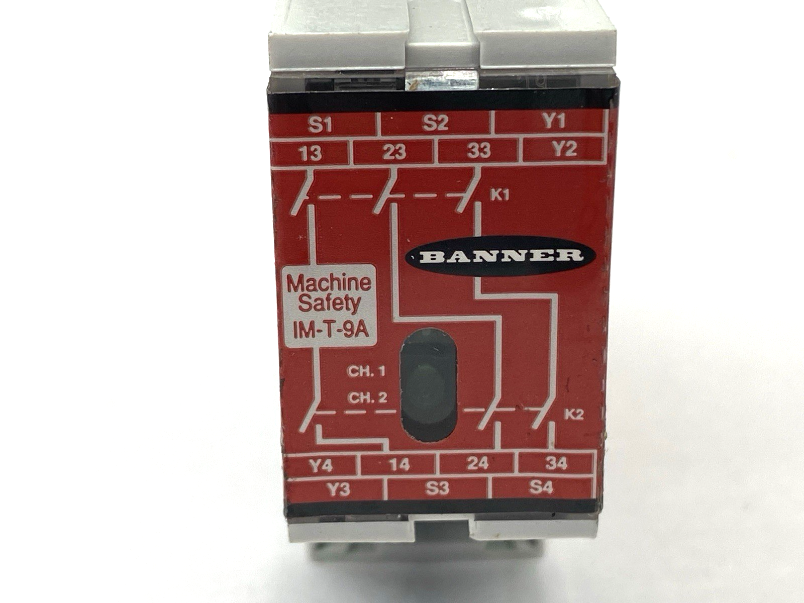 Banner IM-T-9A Light Curtain Safety Relay Module 61425 MISSING CONNECTORS - Maverick Industrial Sales
