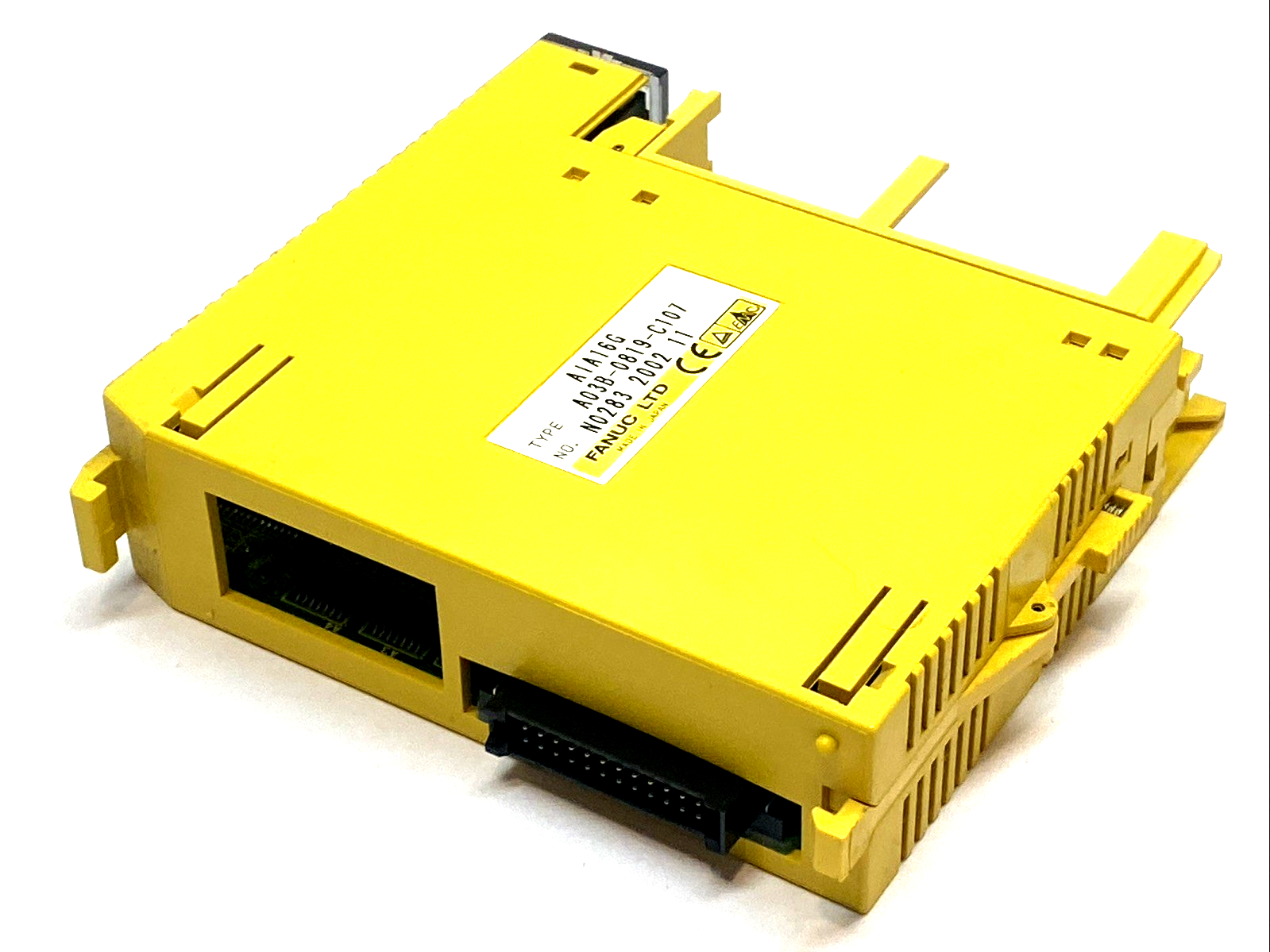 A03B-0819-C107 | Fanuc AC Input I/O Module 16-Point PLC Card AIA16G MISSING COVER - Used - Maverick Industrial Sales