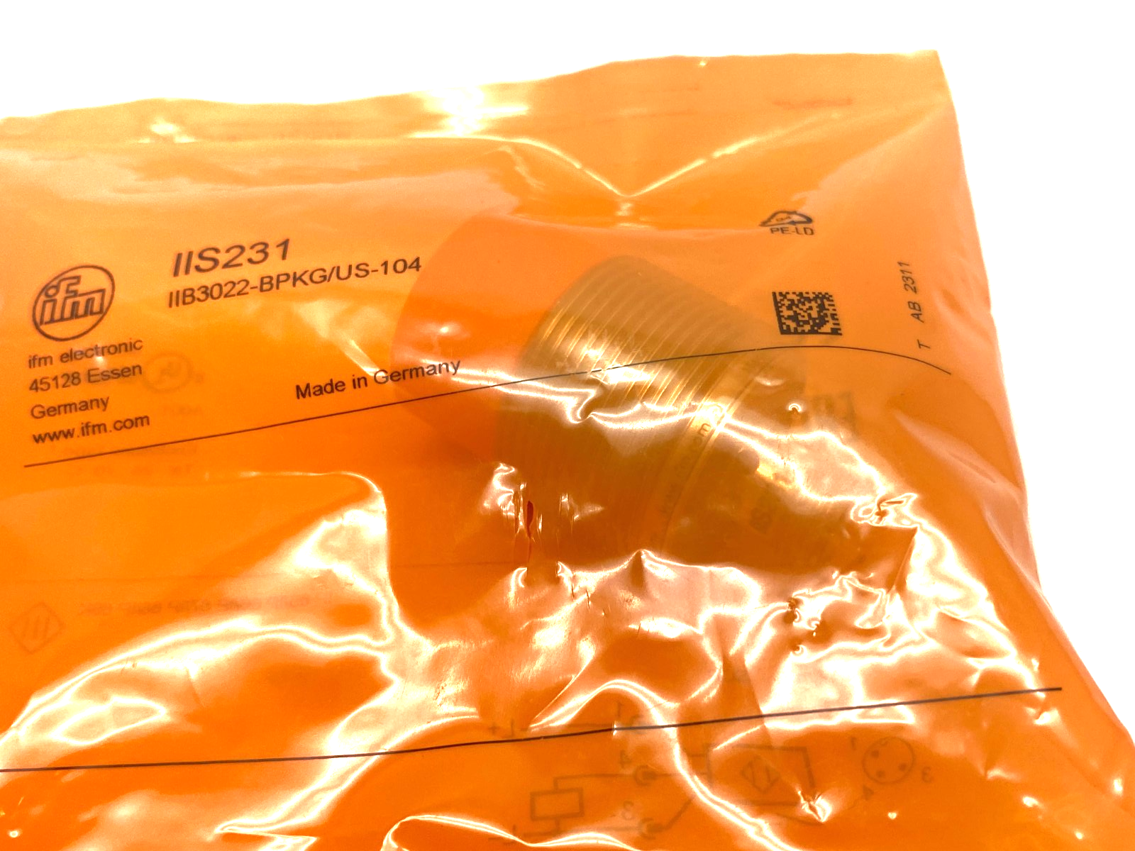 Ifm IIS231 Inductive Proximity Sensor 22mm Range M30 House IIB3022-BPKG/US-104 - Maverick Industrial Sales