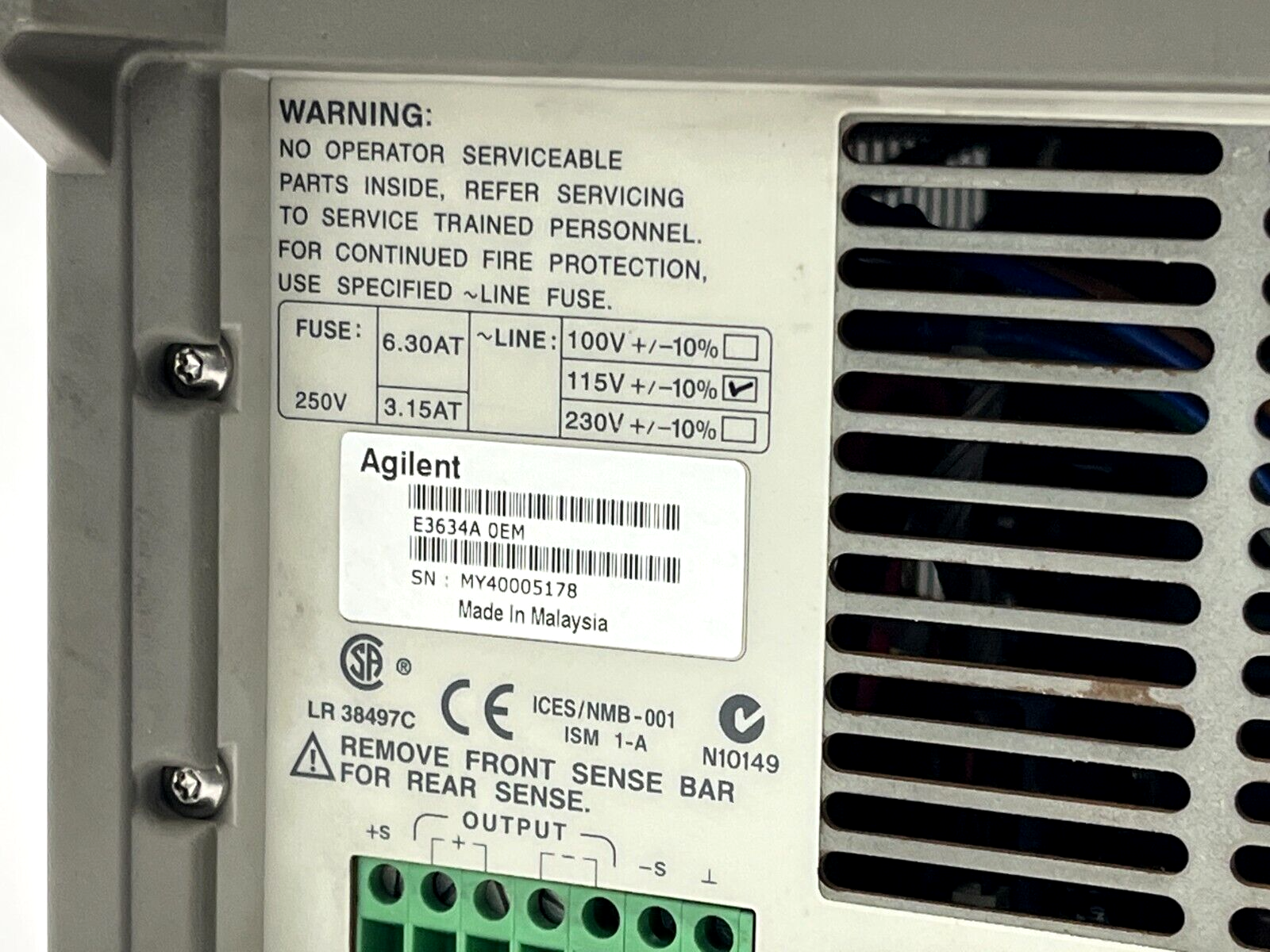 HP Agilent E3634A DC Power Supply CALIBRATION ERROR - Maverick Industrial Sales