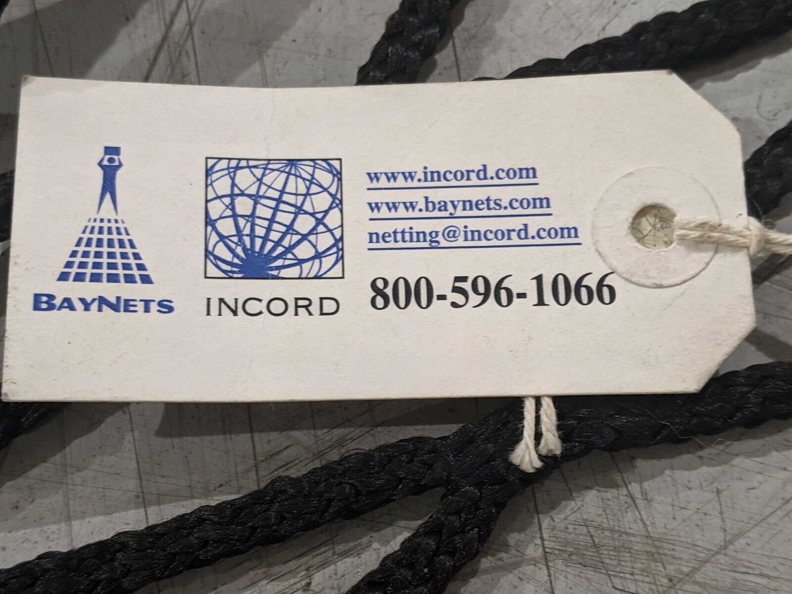 InCord M3000BK Knotless Netting 4" Square Holes 2" Web Border 17.5ft x 16.83ft - Maverick Industrial Sales