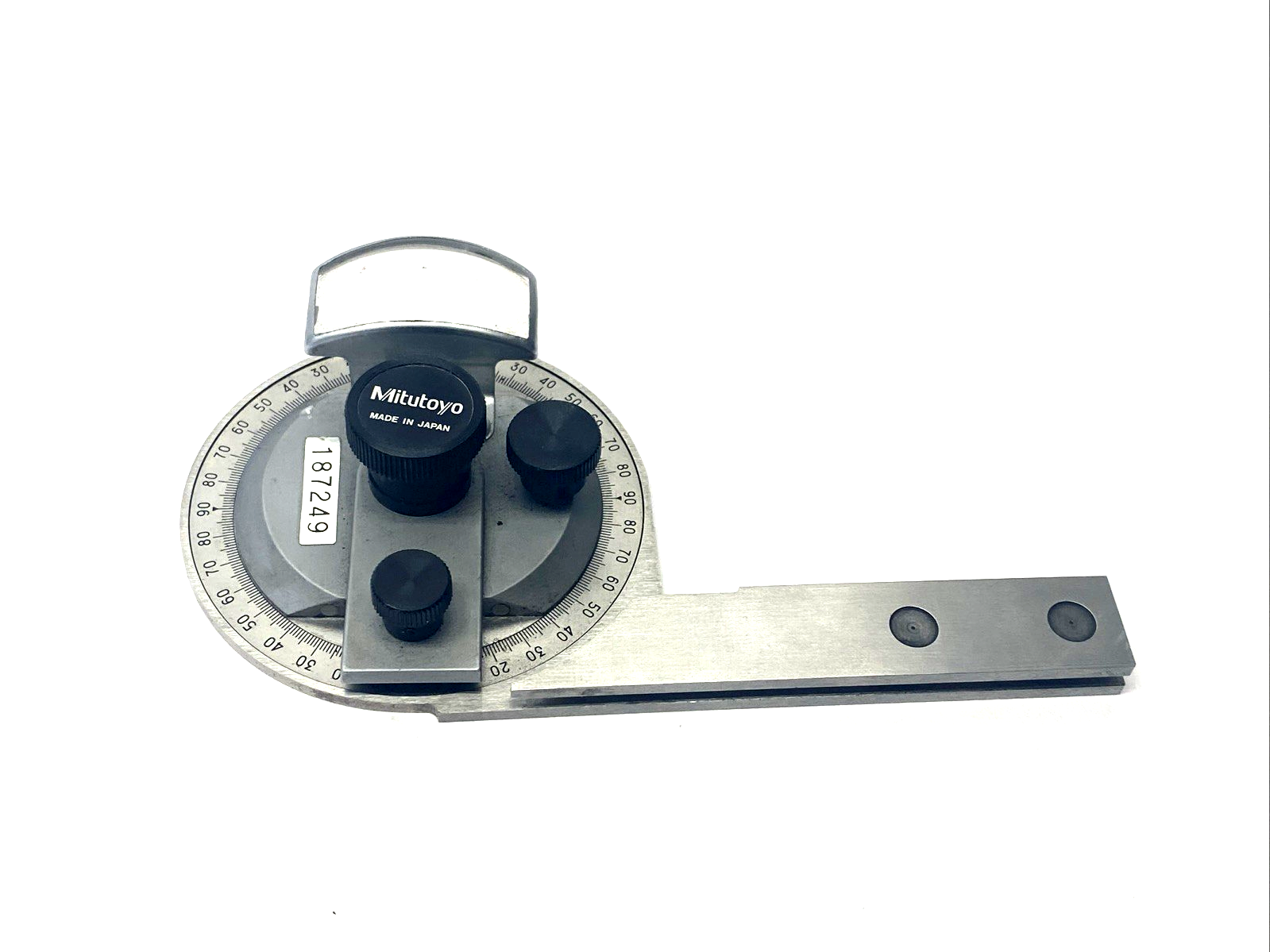 Mitutoyo 187-902-10 Universal Bevel Protractor - Maverick Industrial Sales