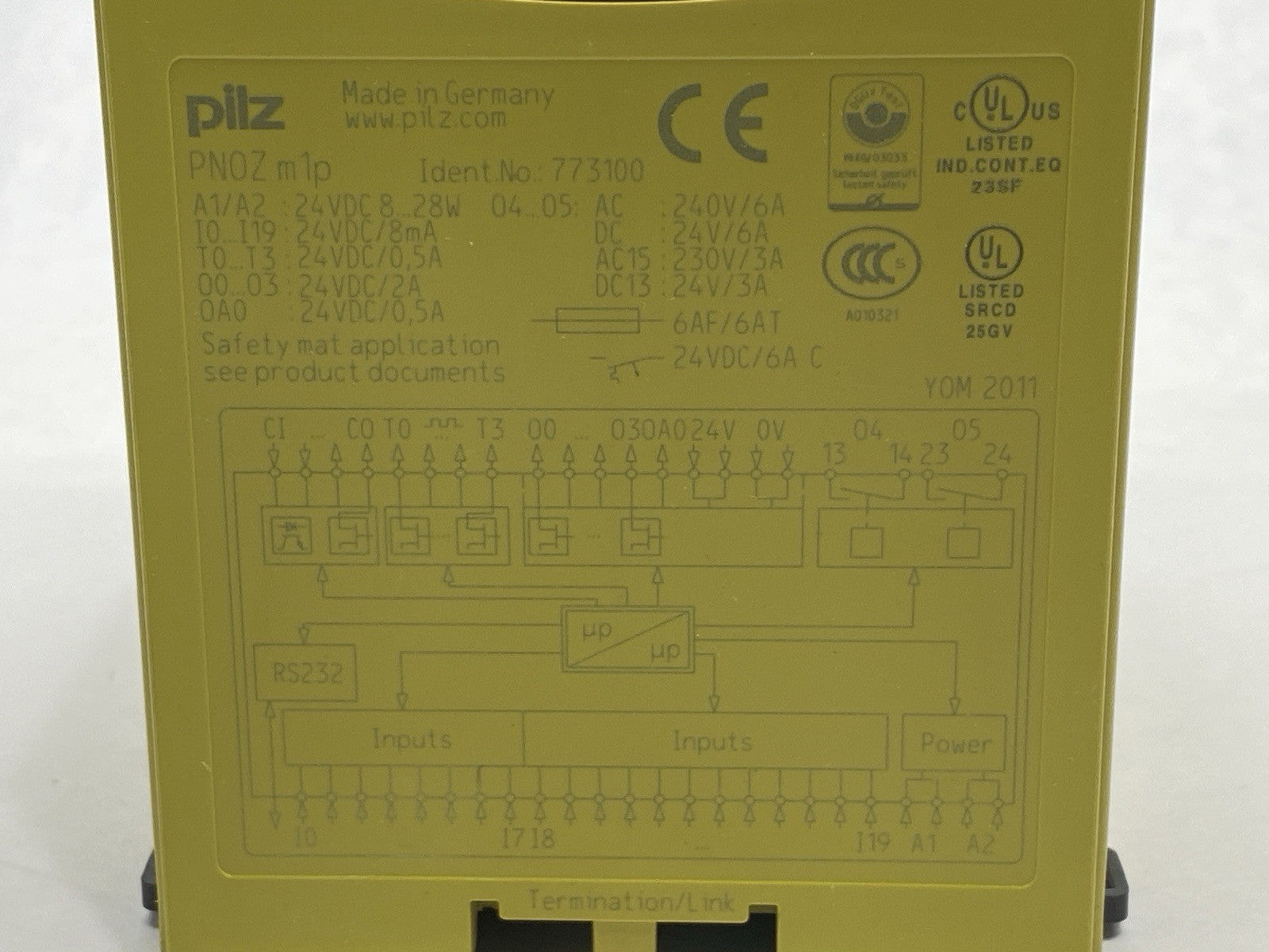 PNOZ m1p | Pilz CPU Base Unit 773100 DAMAGED CASE - For parts or not working - Maverick Industrial Sales