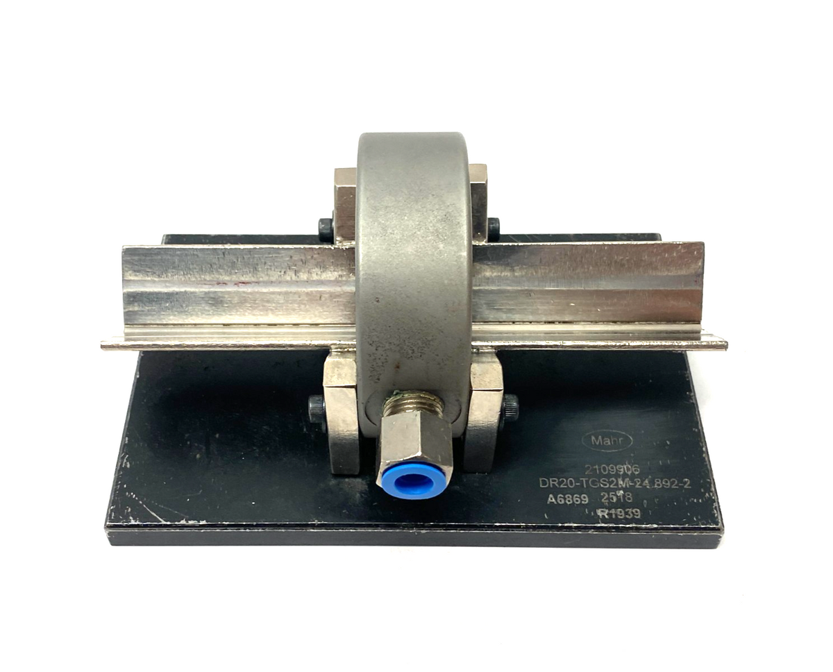2109904, DR20-TGS2M-24.892-1 | Mahr 2109904 Dimensionair 2-Jet Air Ring Gauge DR20-TGS2M-24.892-1 w/ Base Plate - Used - Maverick Industrial Sales
