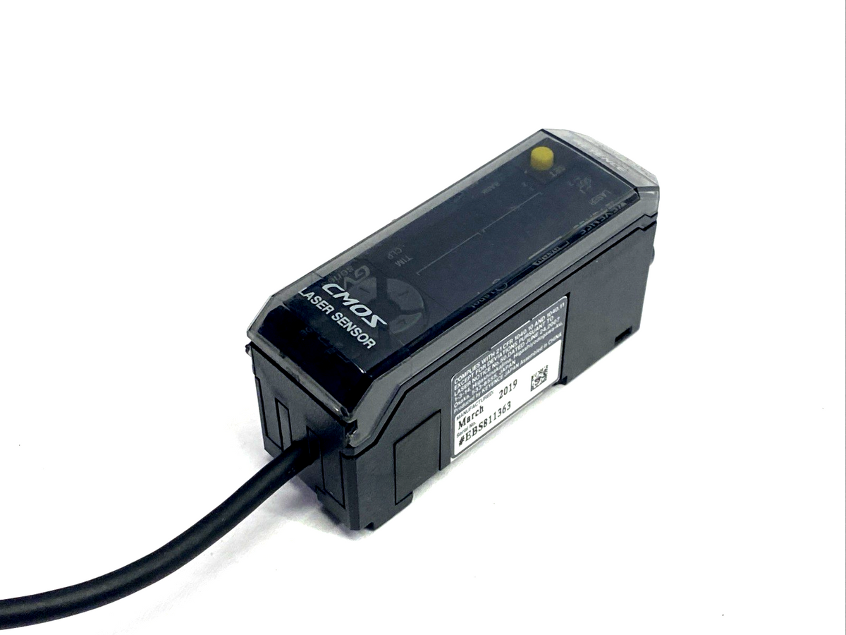 GV-21P | Keyence Digital CMOS Laser Sensor Amplifier Main Unit, PNP, M12 4-Pin 1ft - Used - Maverick Industrial Sales
