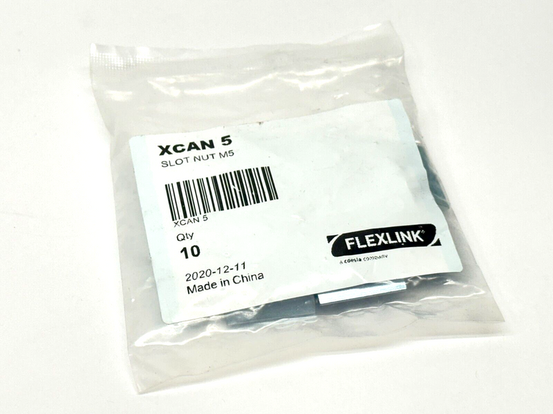 Flexlink XCAN 5 Slot Nut M5 BAG OF 10 - Maverick Industrial Sales