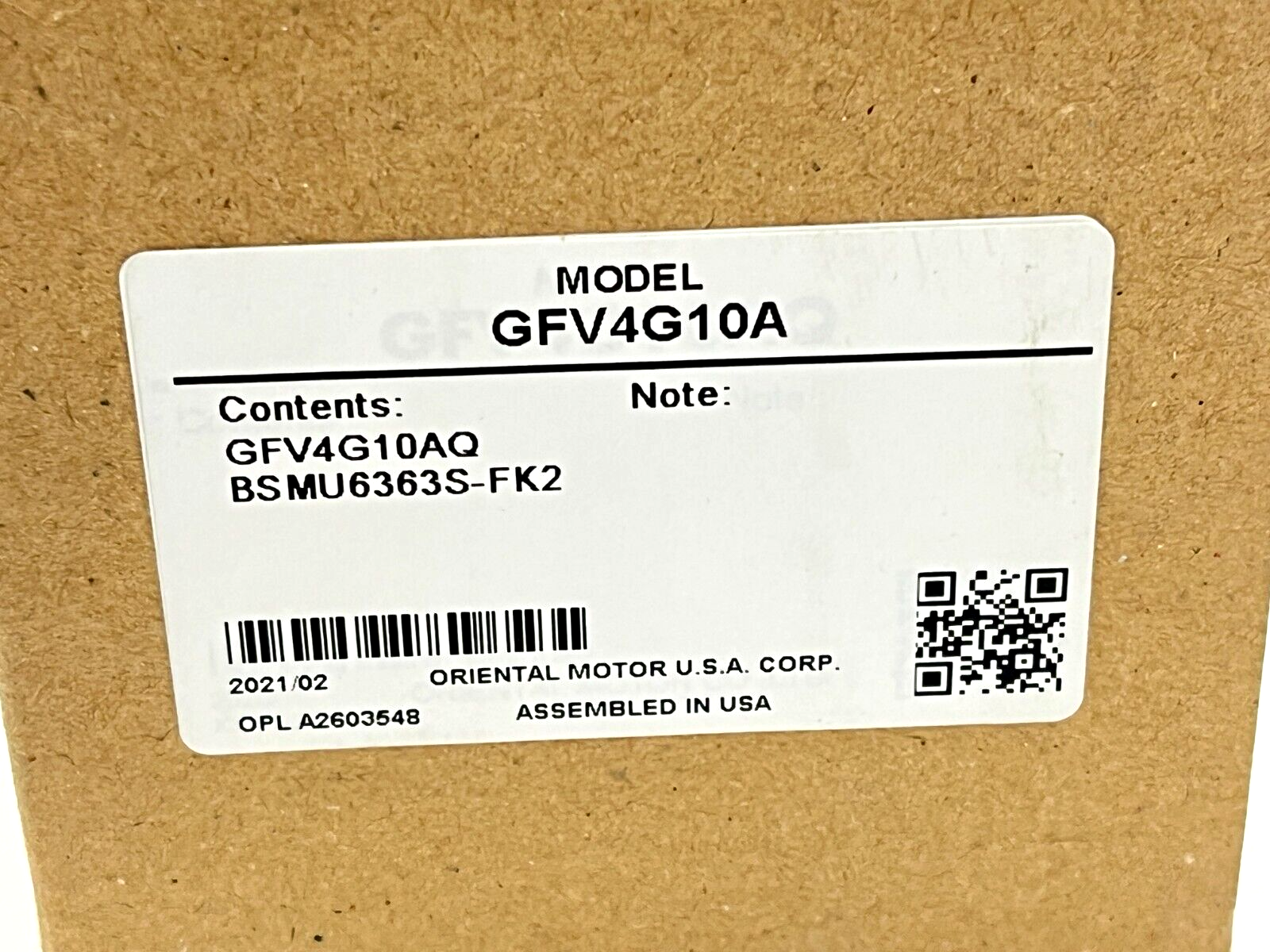 Oriental Motor GFV4G10A GFV Series Parallel Shaft Gearhead 10:1 5/8" Shaft - Maverick Industrial Sales
