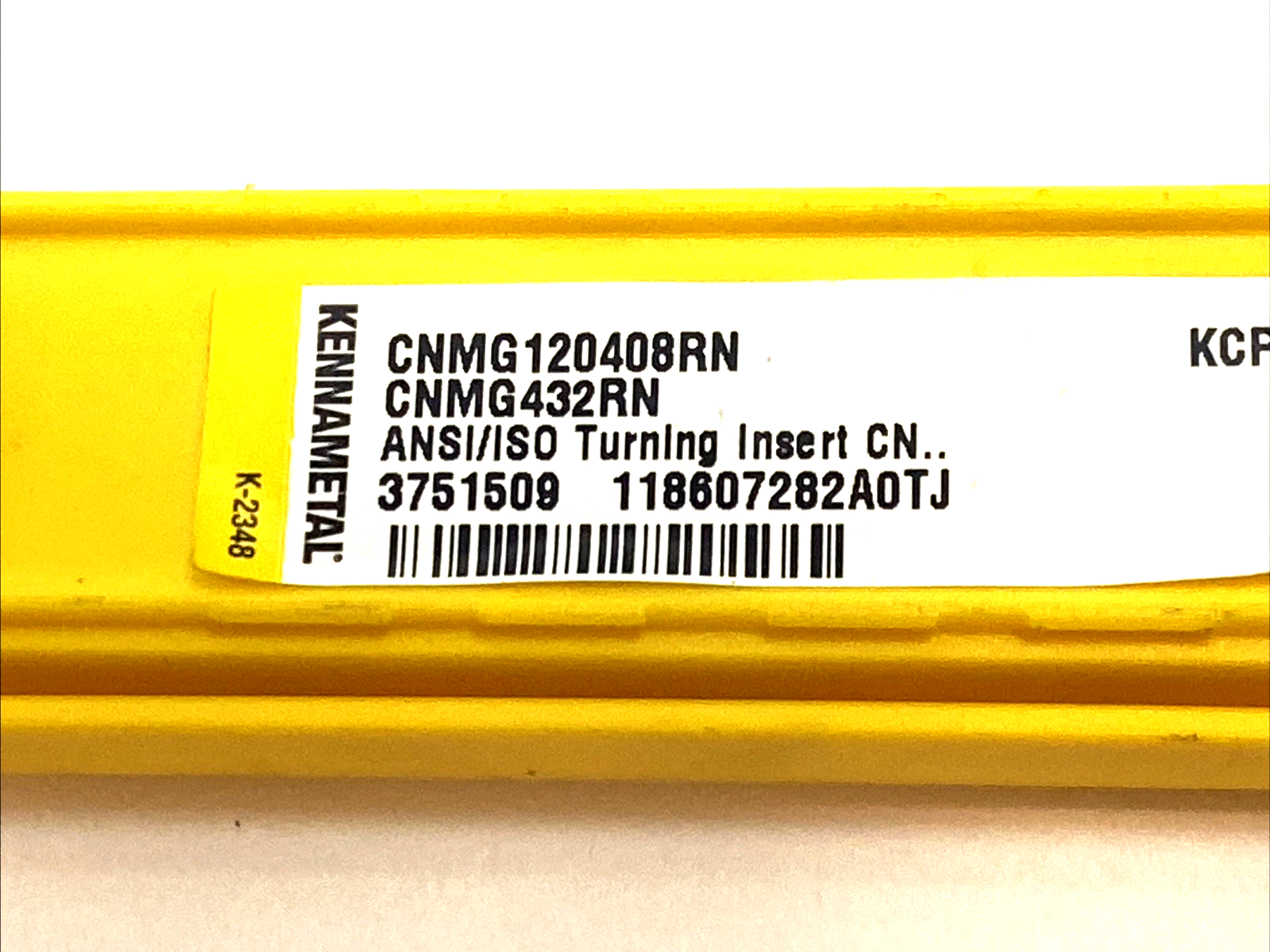 Kennametal 3751509 Kenloc™ CNMG Insert Negative RN CNMG120408RN PKG OF 4 - Maverick Industrial Sales