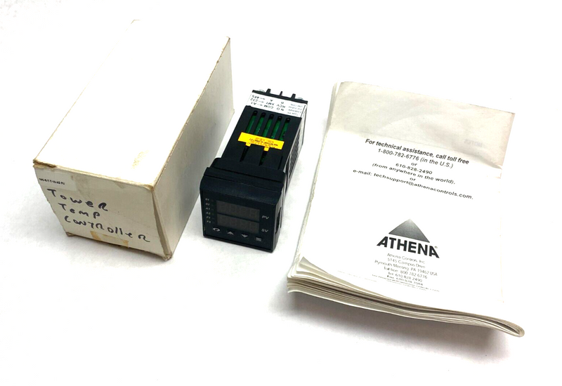 Athena 16C-R-T-T-10-AD FU Temperature Process Controller 100-250V AC 50/60Hz - Maverick Industrial Sales