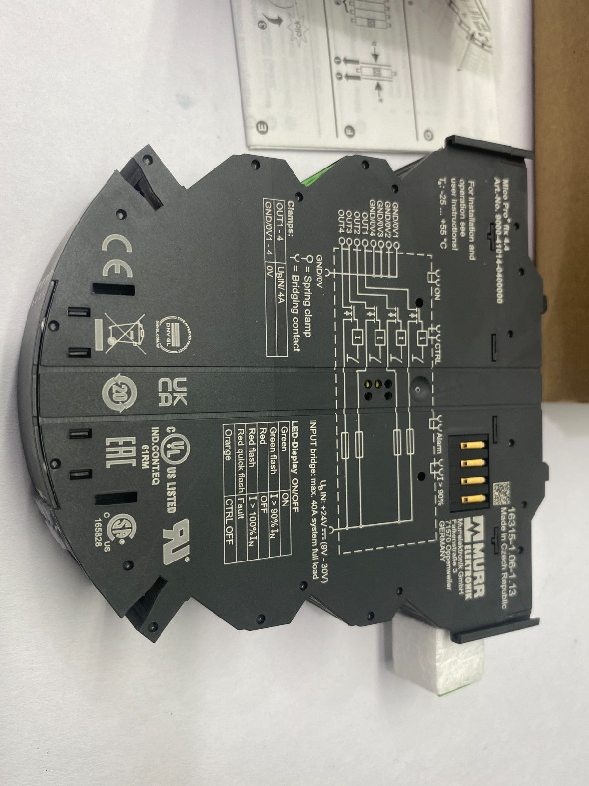 Murrelektronik 9000-41014-0400000 Mico Pro Electronic Circuit Protector 4-Chan - Maverick Industrial Sales