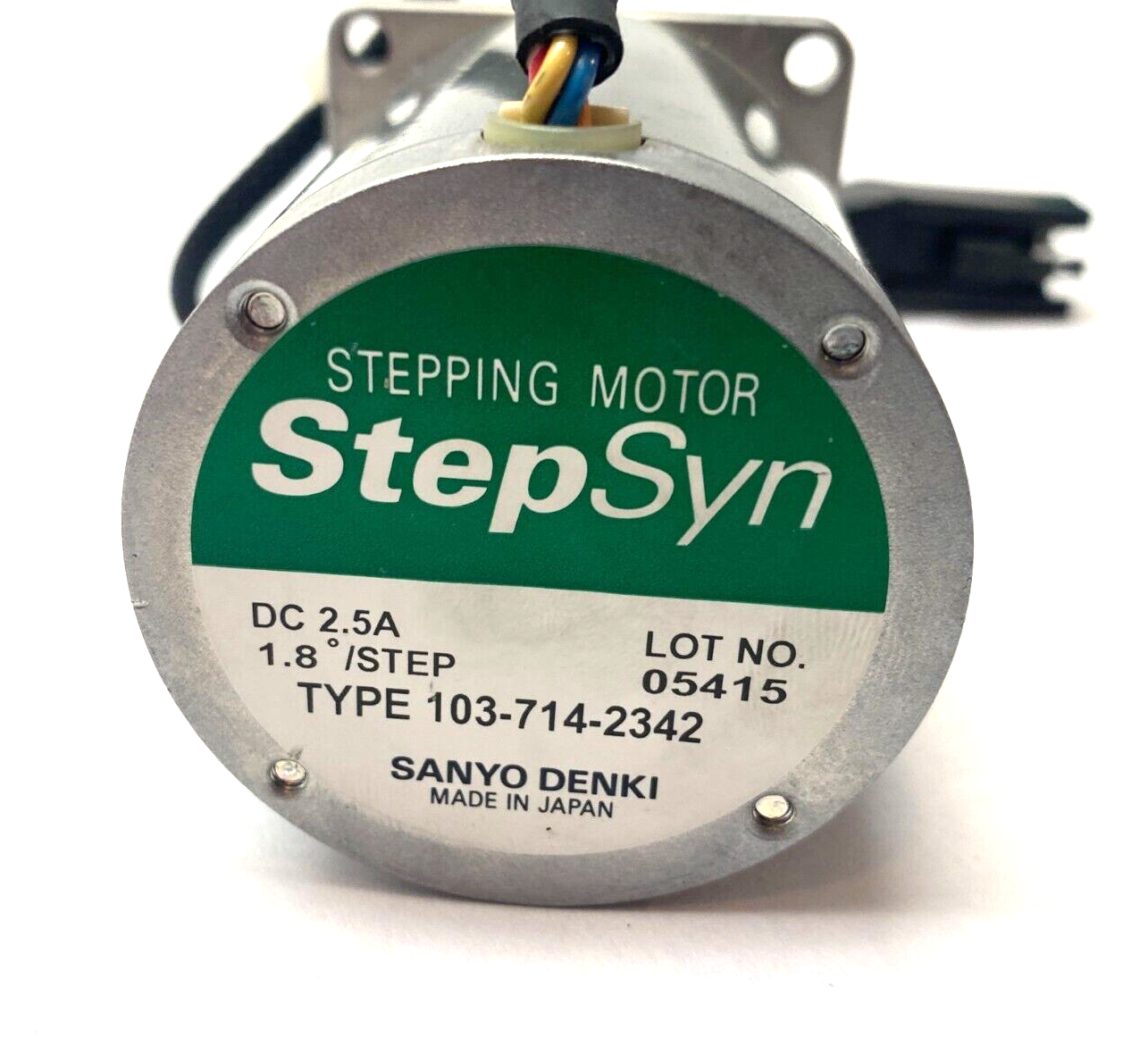 Sanyo Denki 103-714-2342 StepSyn Stepping Motor 1.8 Degree Step 2.5A - Used - Maverick Industrial Sales