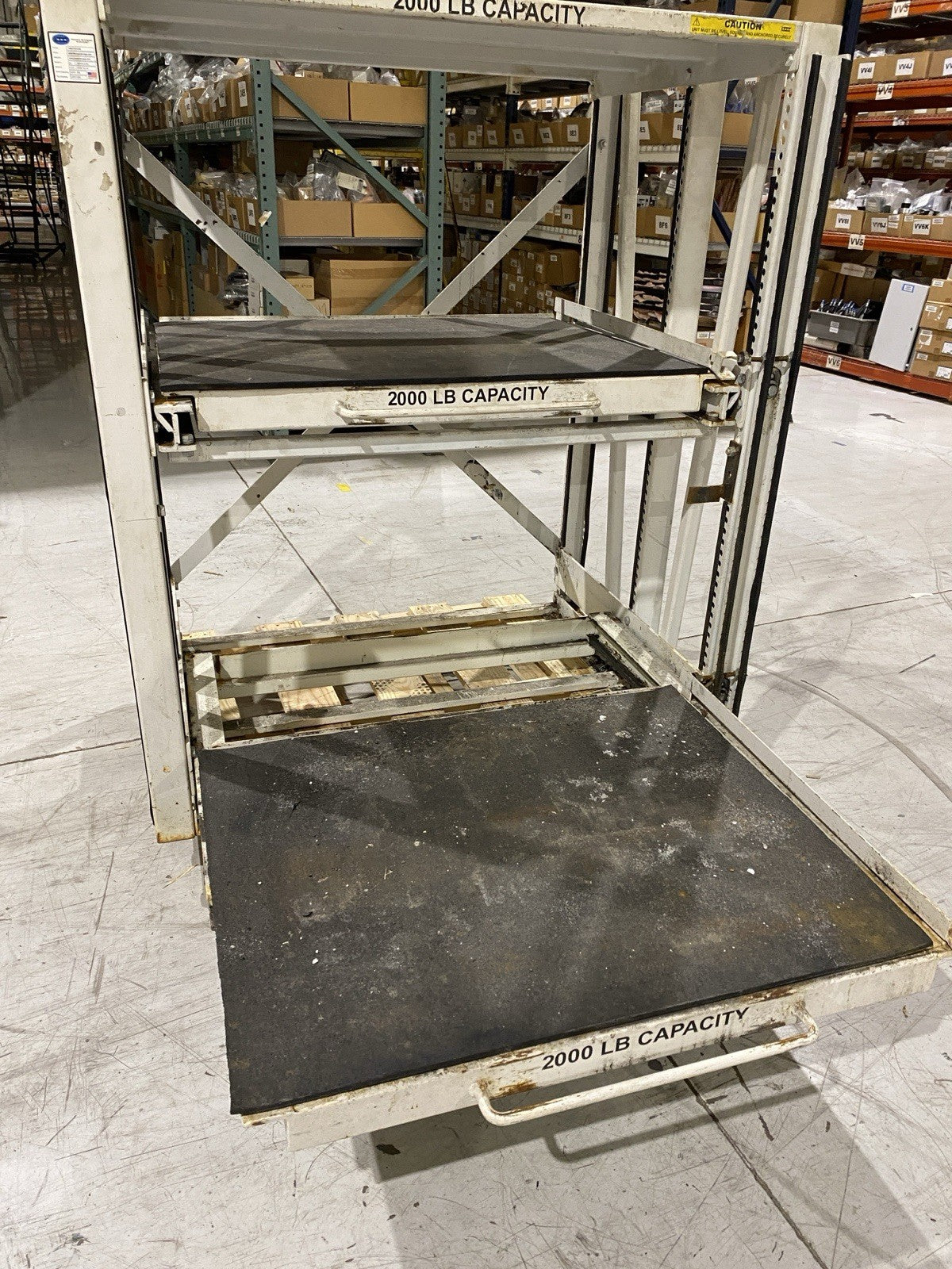SI 2000 42X34-2-60 | Proper Storage Systems Die Shelving Manual Roll Out Storage - Used - Maverick Industrial Sales