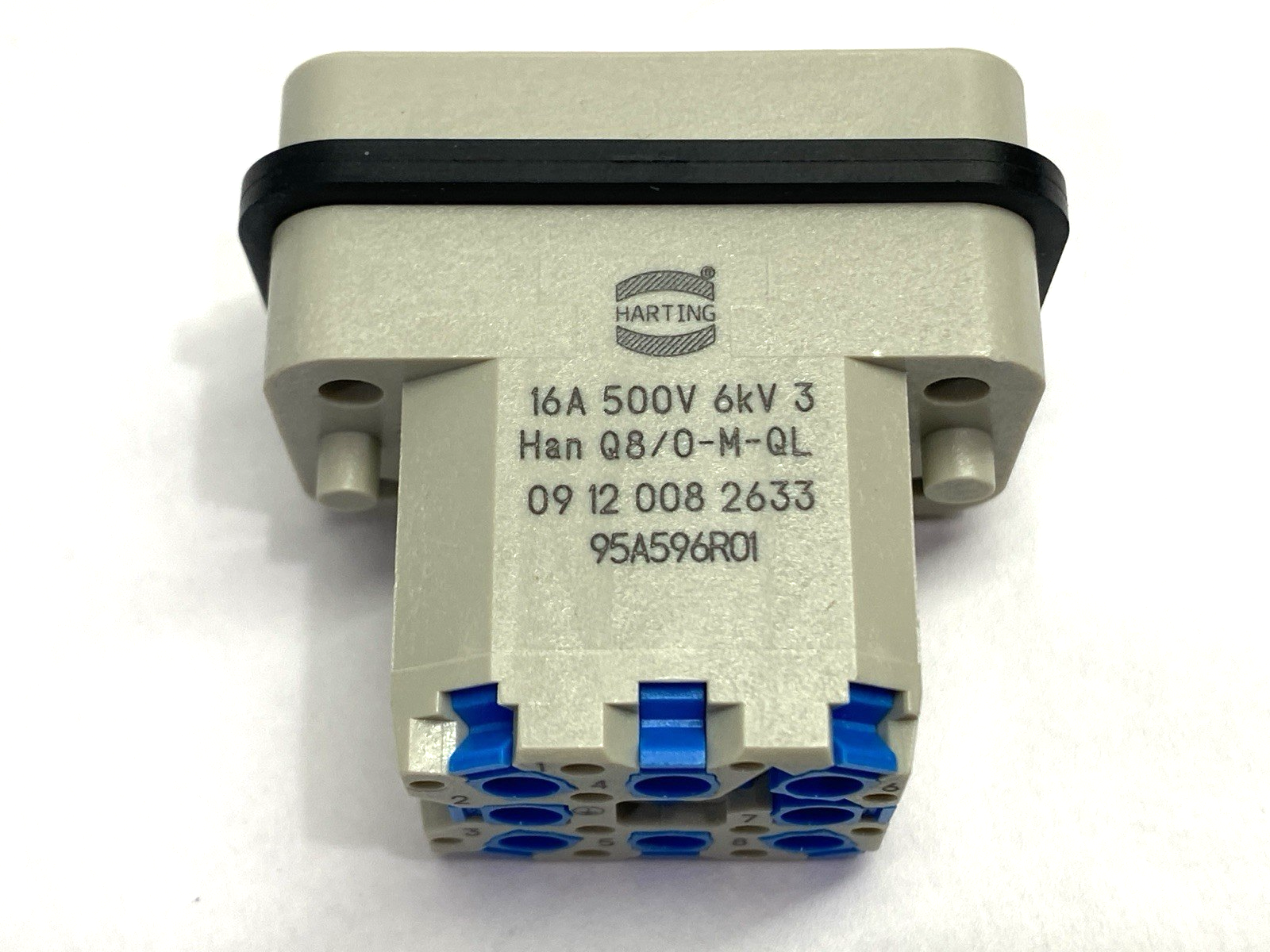 Harting 09120082633 Quick-Lock Heavy Duty Power Connector Han Q8/0-M-QL - Maverick Industrial Sales
