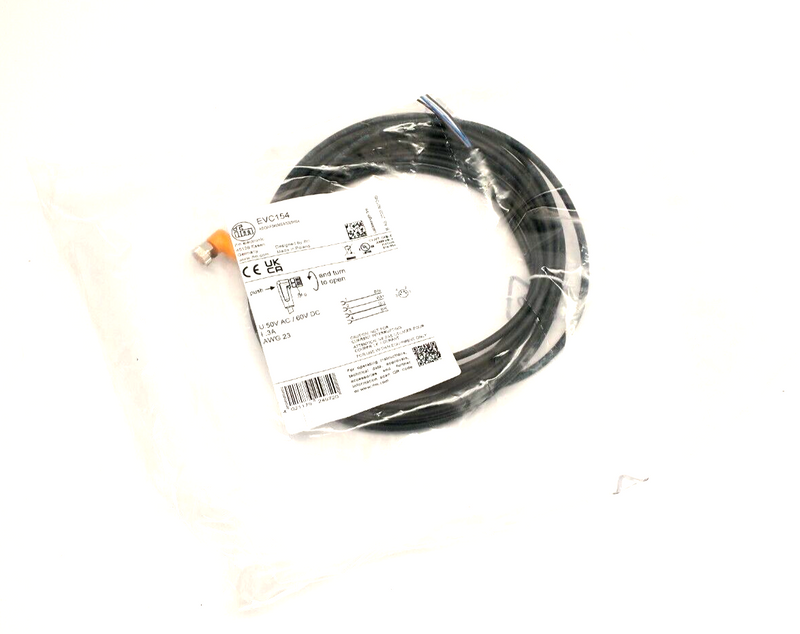 ifm EVC154 Connection Cable M8 4-Pin Right Angle To Leads 5m ADOAF040MSS0005H04 - Maverick Industrial Sales