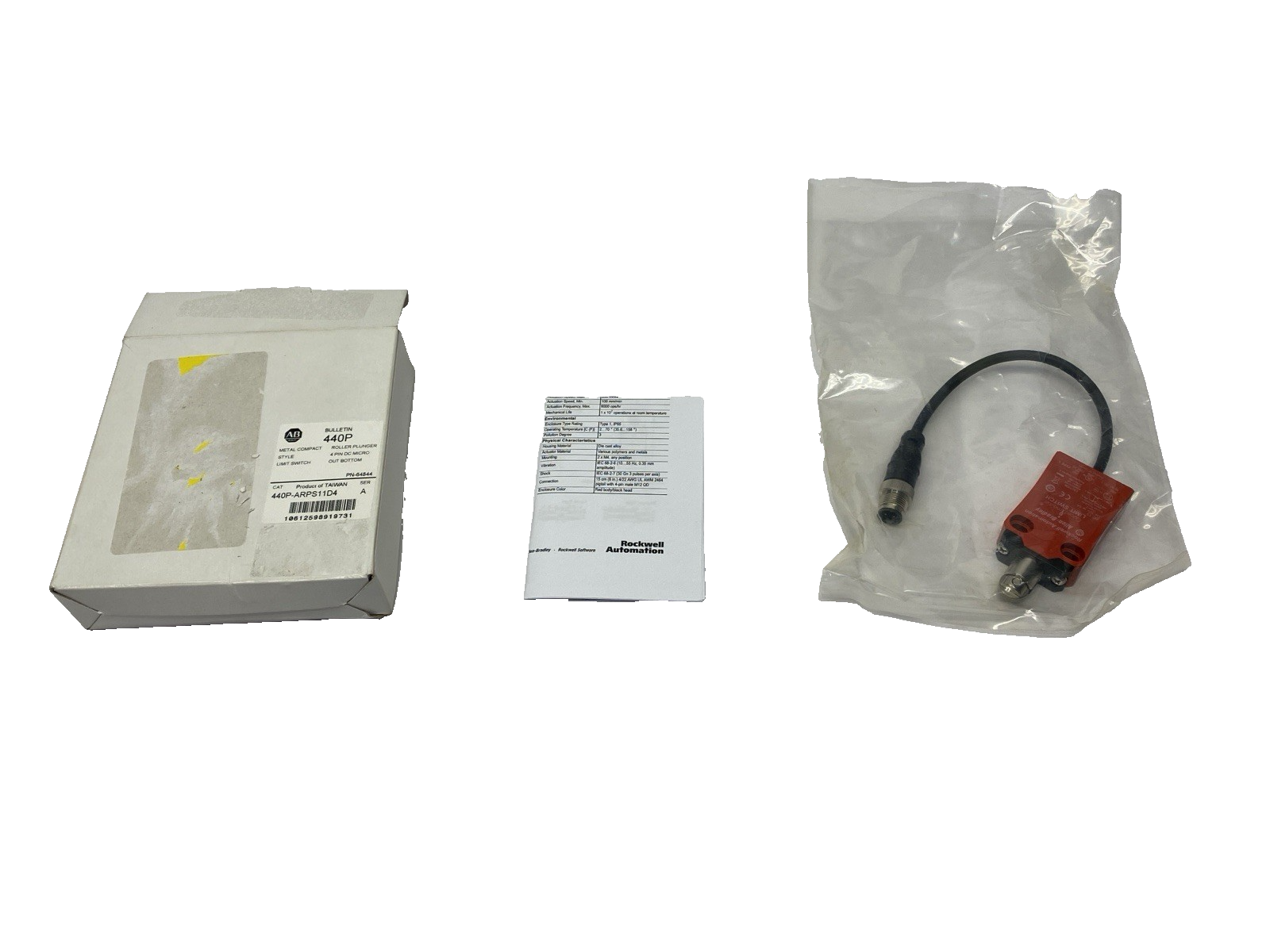 440-ARPS11D4 | Allen Bradley Ser. A Compact Metal Limit Switch 4-Pin - New – Open box - Maverick Industrial Sales