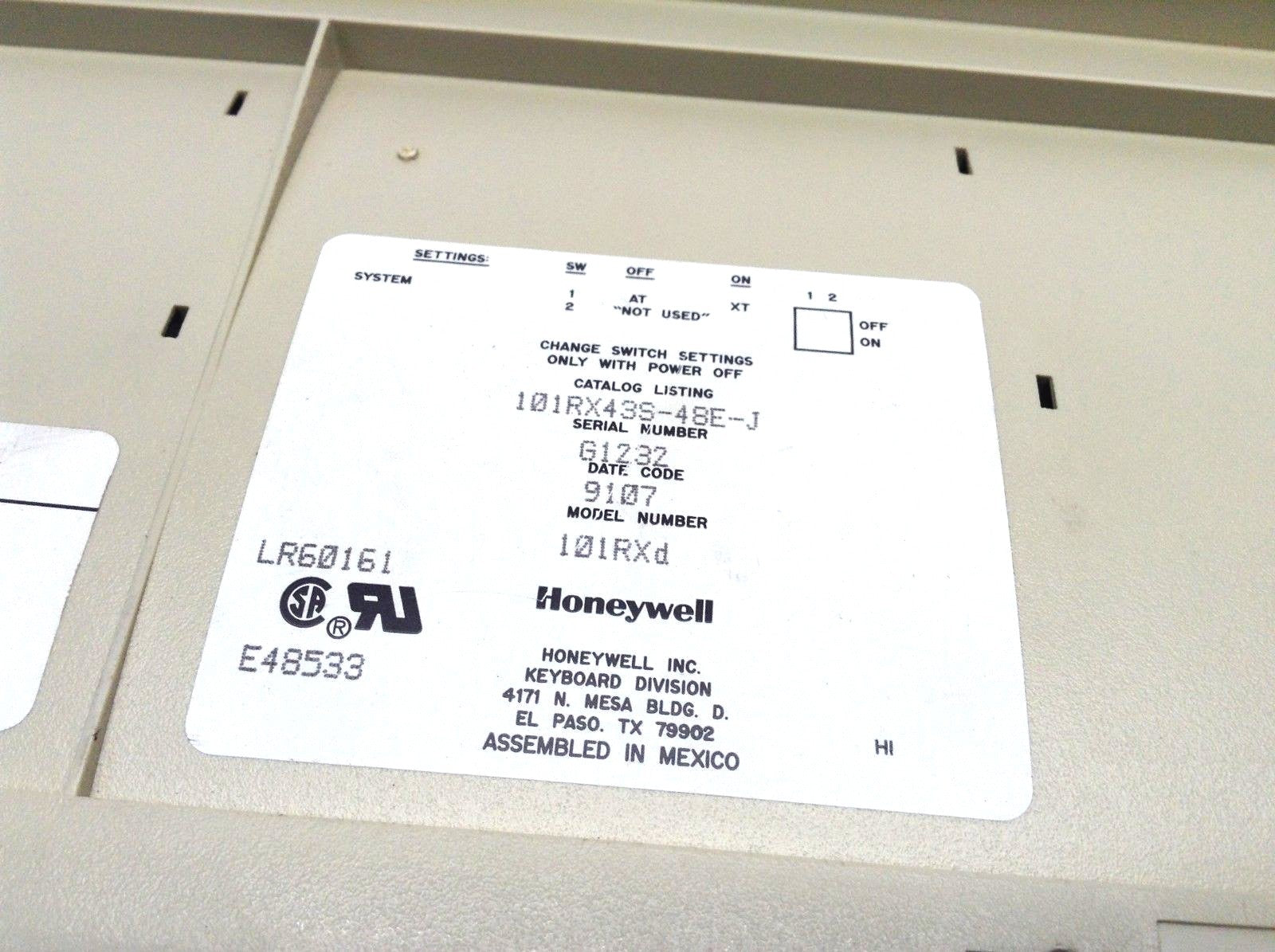 Mitutoyo CMM Keyboard Honeywell 101RX43S-48E-J 101RXd Programming Keyboard - Maverick Industrial Sales