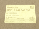 Bosch Rexroth 3842549696 Return Stop VE 2/RS-H PN - Maverick Industrial Sales