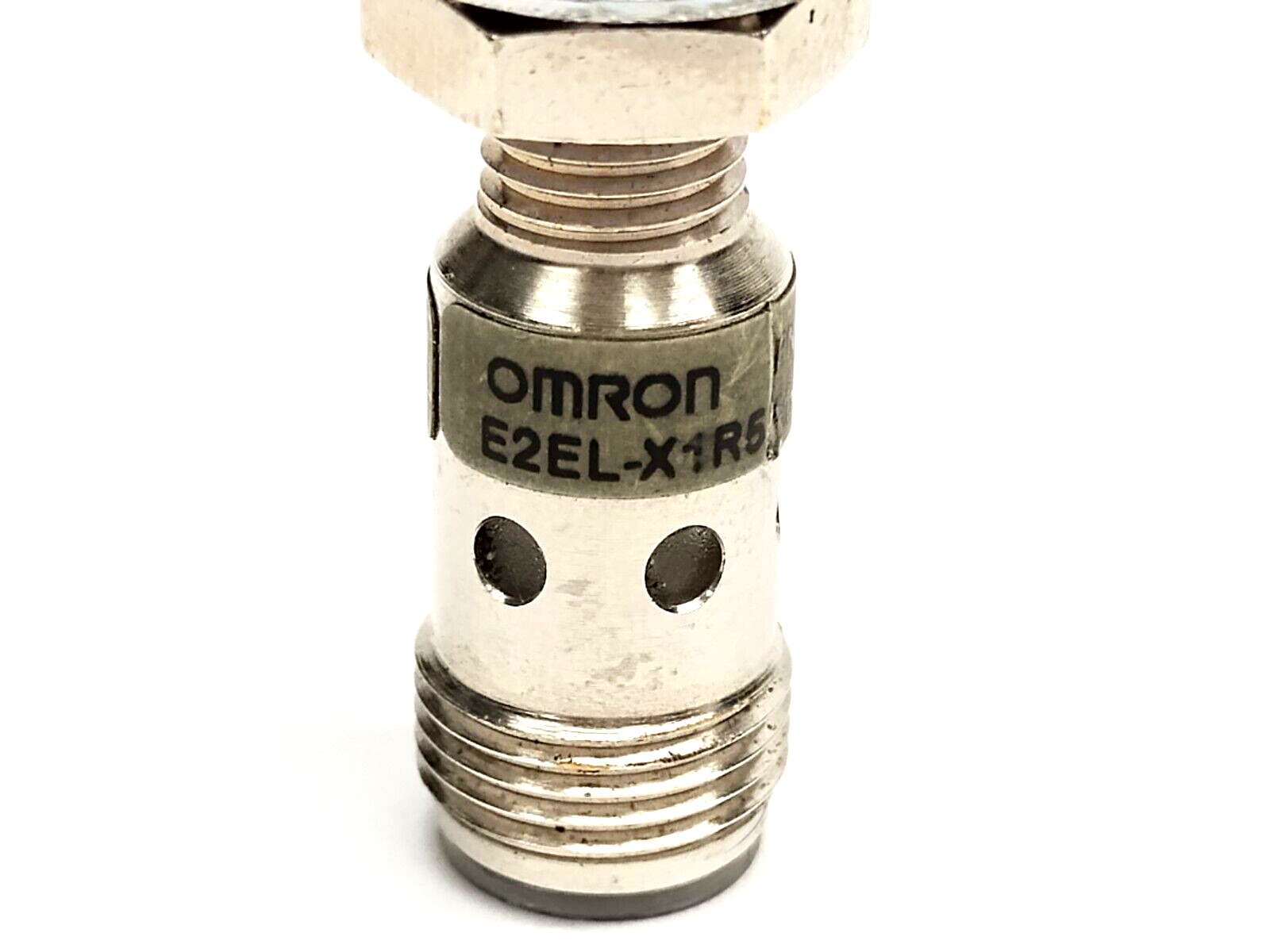 Omron E2EL-X1R5F1-M1 High Frequency Inductive Proximity Sensor M12 4-Pin M8 Body - Maverick Industrial Sales