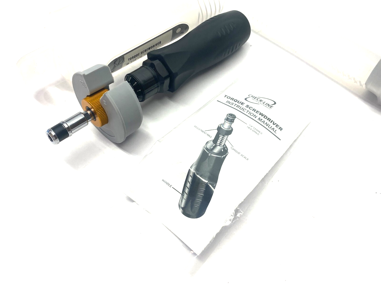 Checkline CTS-50 Adjustable Torque Screwdriver 1/4" 10-50 in/lb - Maverick Industrial Sales