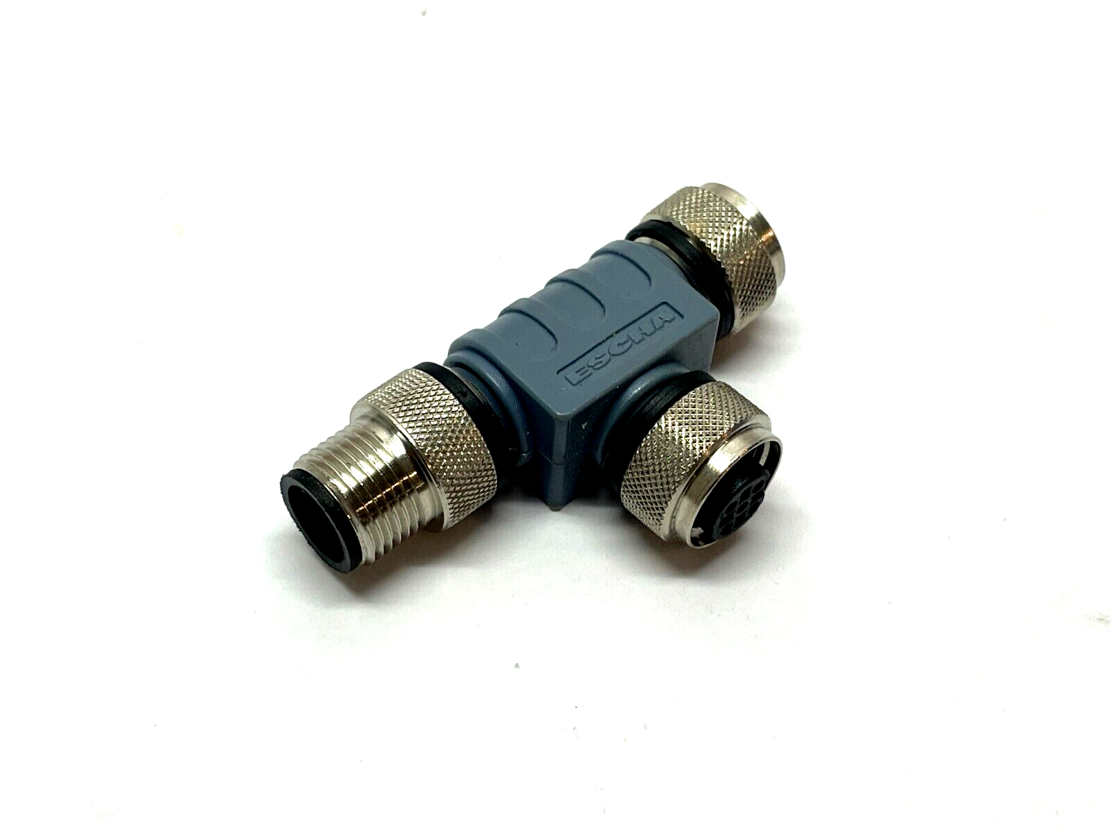 Escha FKM5-FKM5-FSM5 T-splitter M12 5-Pole 8011661 - Maverick Industrial Sales