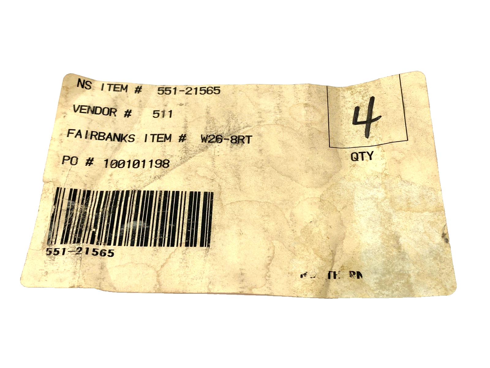 Fairbanks W26-8RT Top Plate Mount Swivel Caster 500lb Rubber 8" Dia PKG OF 4 - Maverick Industrial Sales