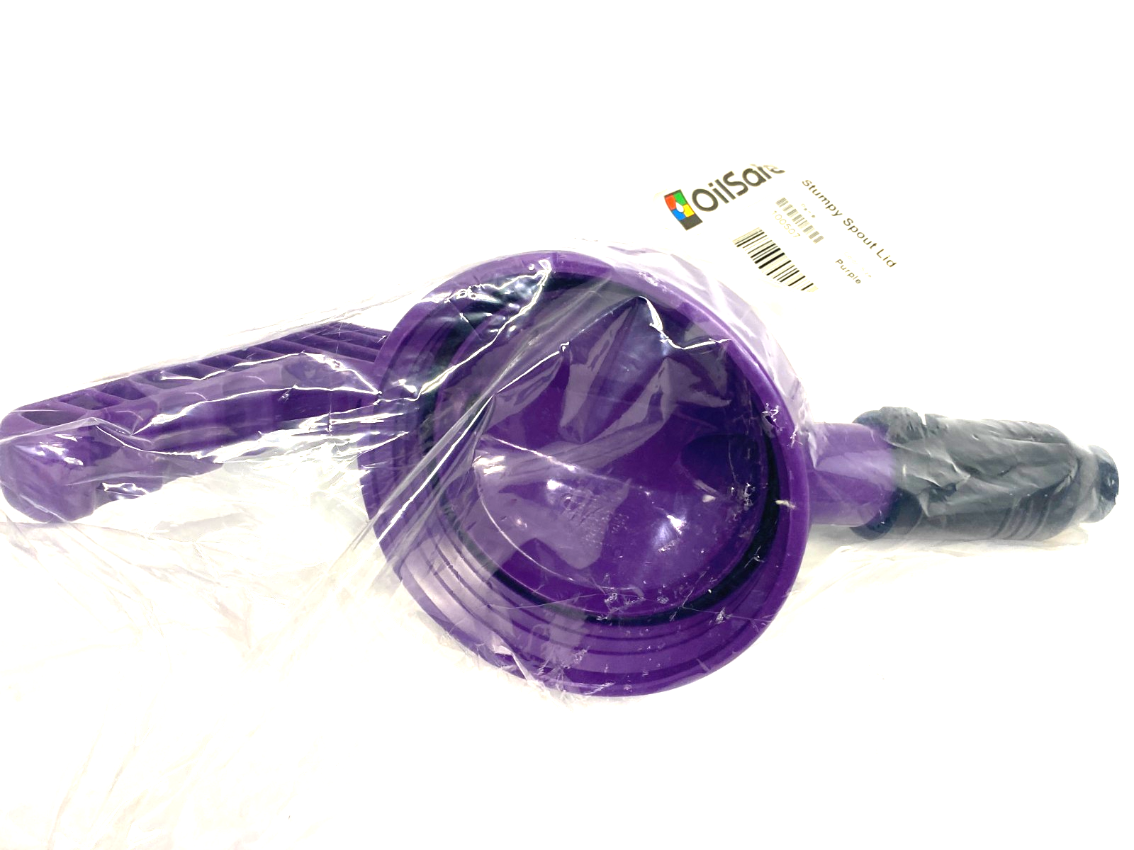 100507 | Oilsafe Wide Stumpy Spout Lid, Purple - New - Maverick Industrial Sales