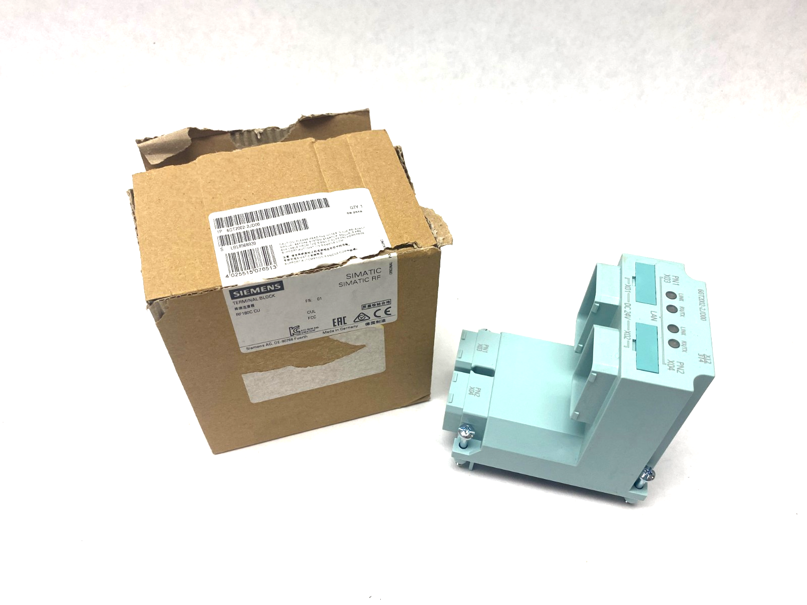 Siemens 6GT2002-2JD00 SIMATIC RF Ethernet Connection Terminal RF180C CU - Maverick Industrial Sales