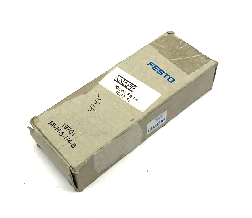 Festo MVH-5-1/4-B Solenoid Valve 5/2-way Monostable 19701 - Maverick Industrial Sales