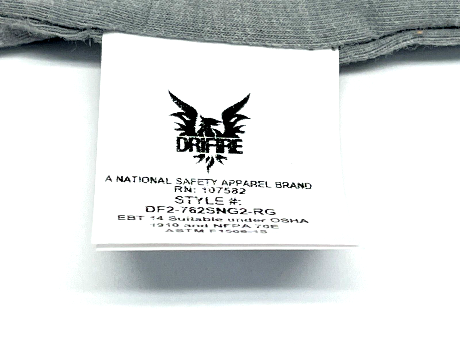 National Safety Apparel DF2-762SNG2-RG DRIFIRE Cat 2 Neck Gaiter Grey - Maverick Industrial Sales