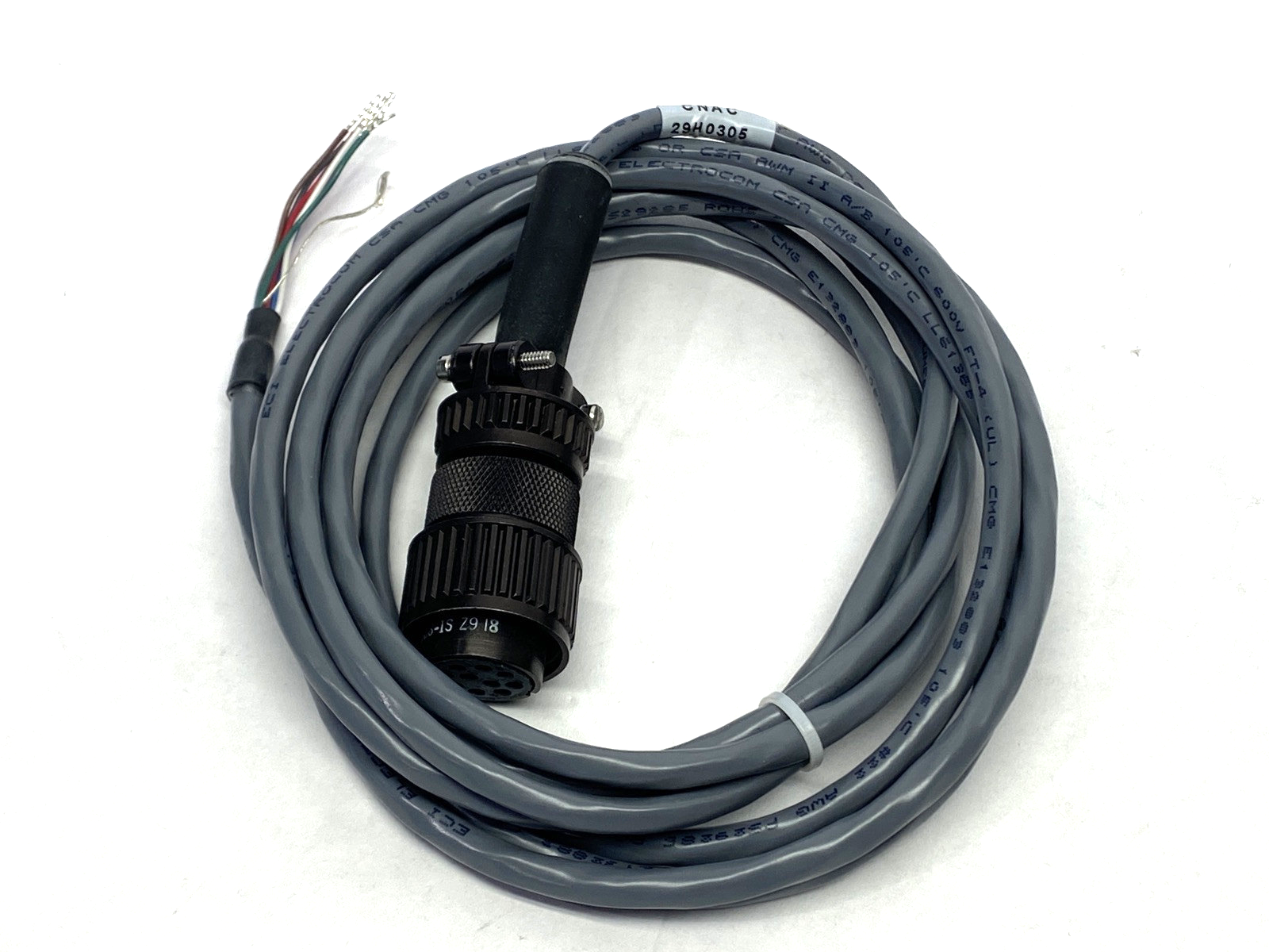 Baumer CNAC 29H3050 Mil-Spec Mating Connector 10-Pin Single-Ended Cordset - Maverick Industrial Sales