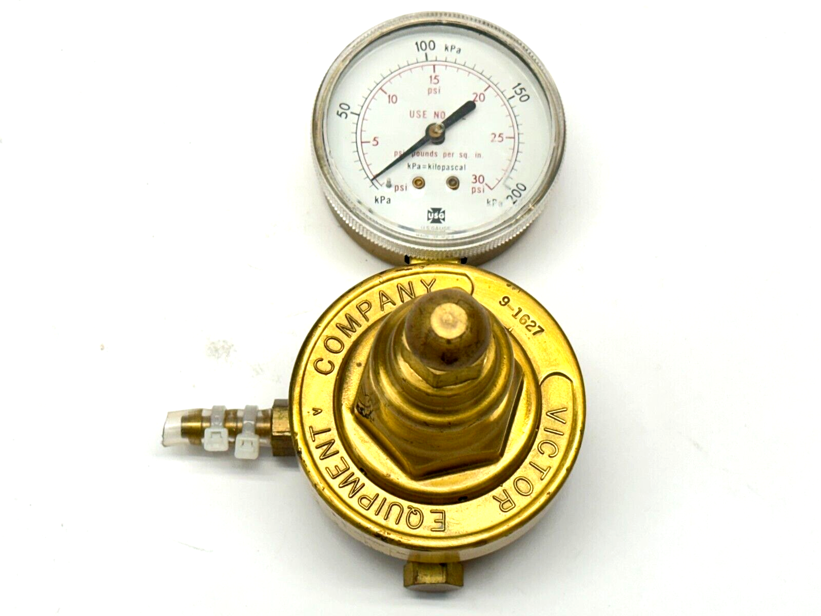 Victor 9-1627 MG Industries Gas Regulator Valve w/ Gauge 30PSI 200kPa - Maverick Industrial Sales