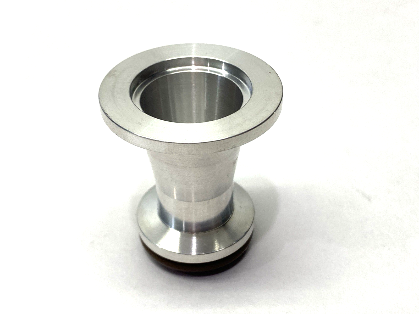 Aluminum Flanged O-Ring Conical Reducer 40mmx30mm Flange 22mm x 16mm ID w/Clamps - Maverick Industrial Sales