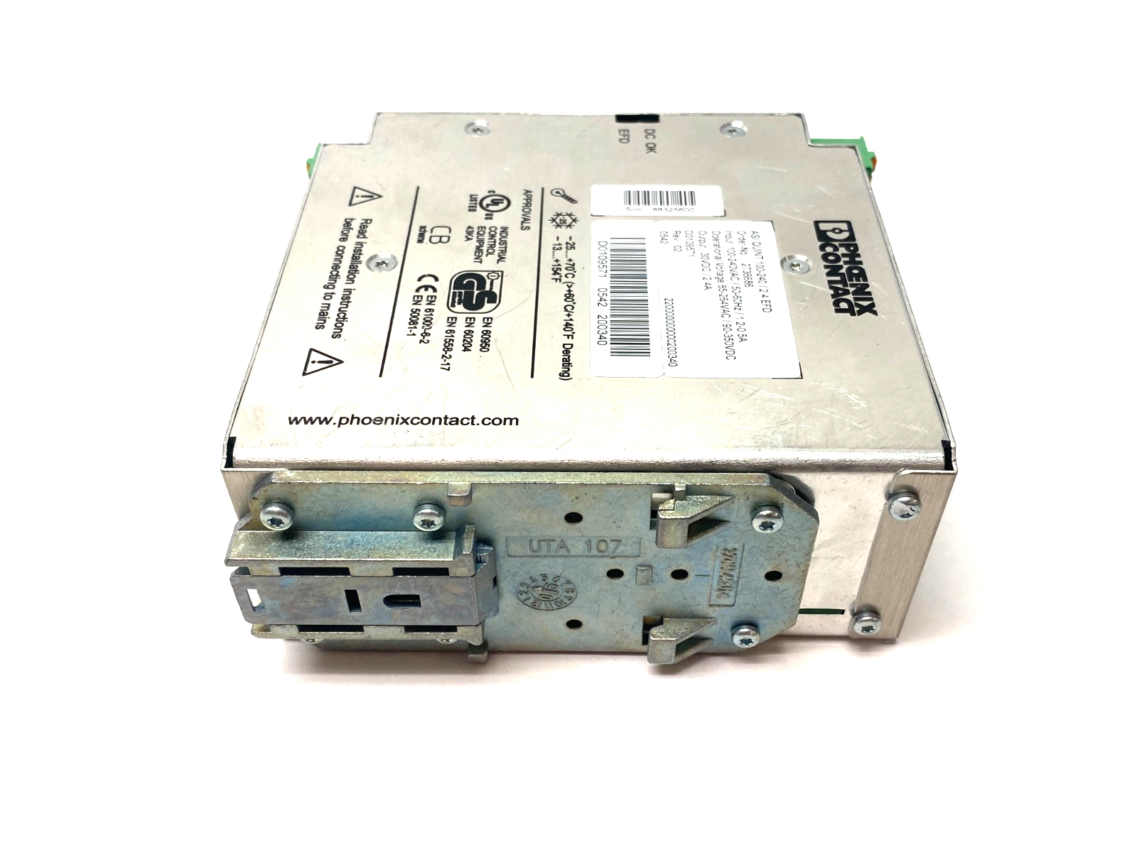 Phoenix Contact ASI QUINT 100-240/2.4 EFD Power Supply Unit 2736686 - Maverick Industrial Sales