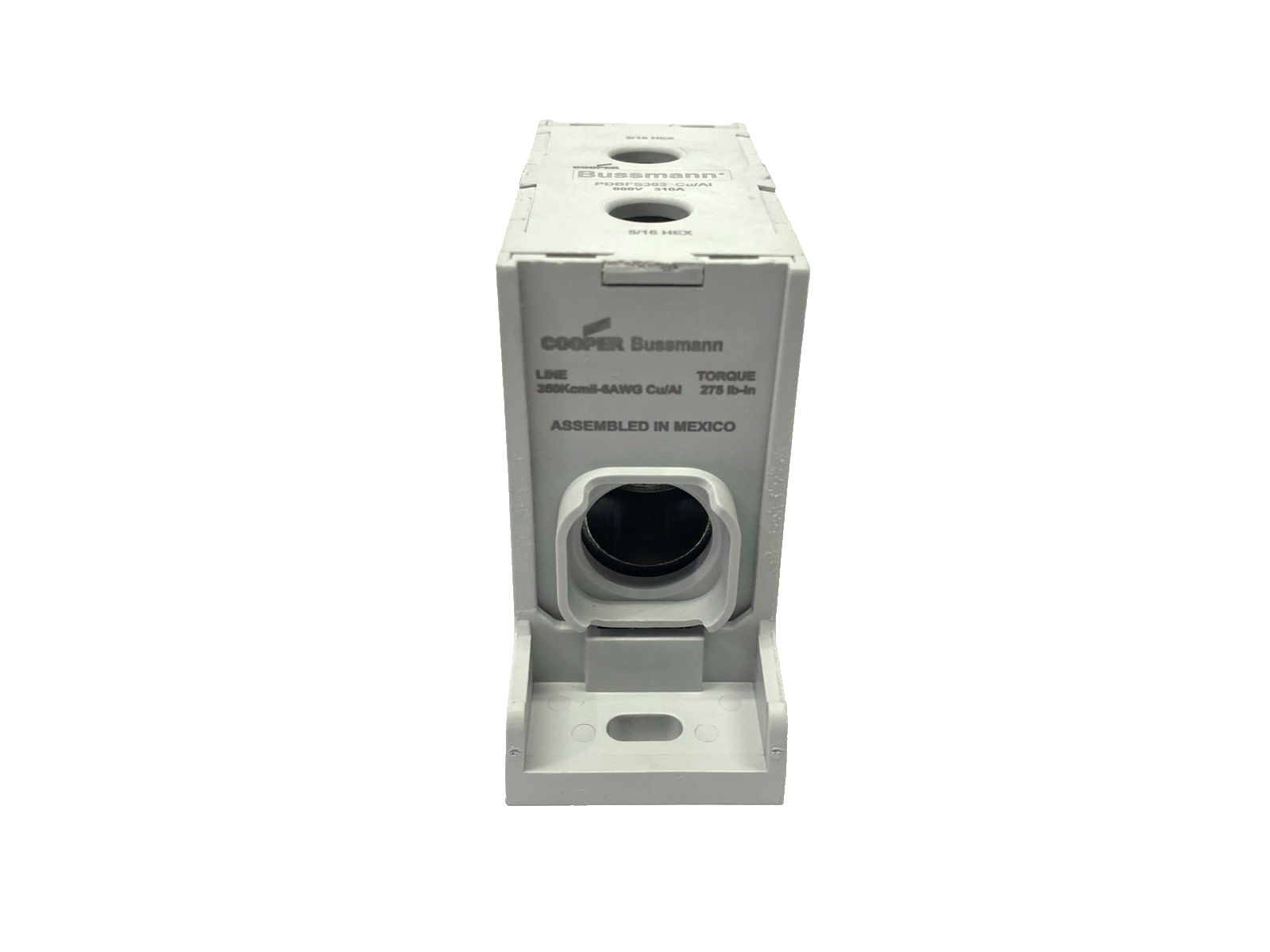 PDBFS303 | Eaton Bussmann Finger Safe Power Dstribution Block 600V 310A 200kA - New – Open box - Maverick Industrial Sales