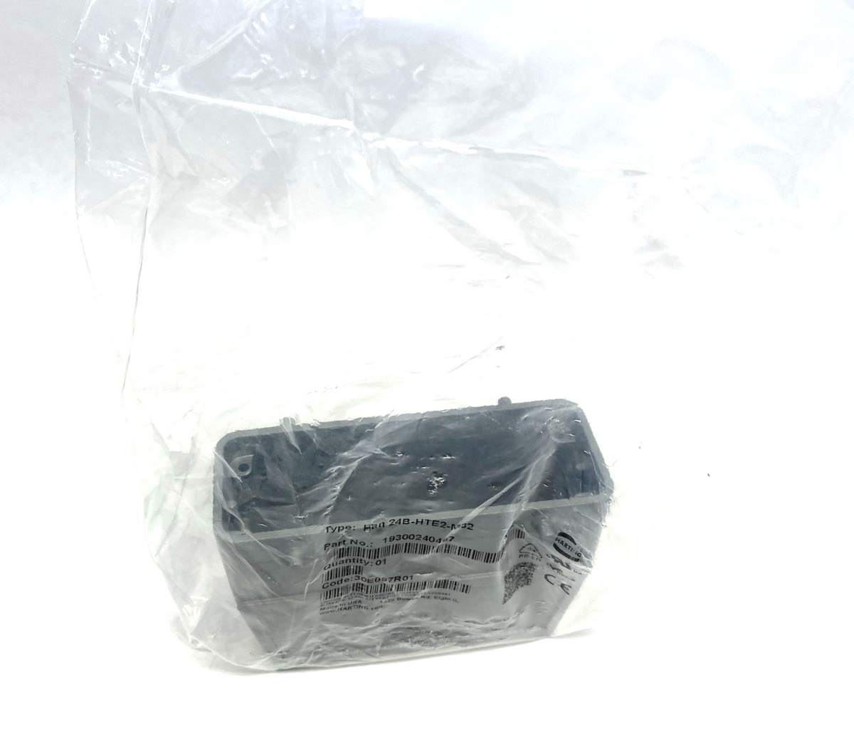 Harting 19300240467 Connector Han B Hood Top Entry HC 2xM32 Han 24B-HTE2-M32 - Maverick Industrial Sales
