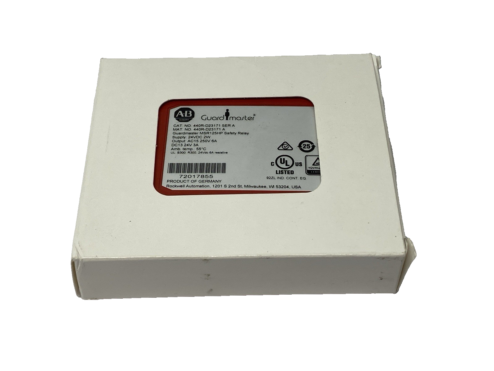 440R-D23171 | Allen Bradley Ser. A Guardmaster Safety Relay 24VDC - New - Maverick Industrial Sales