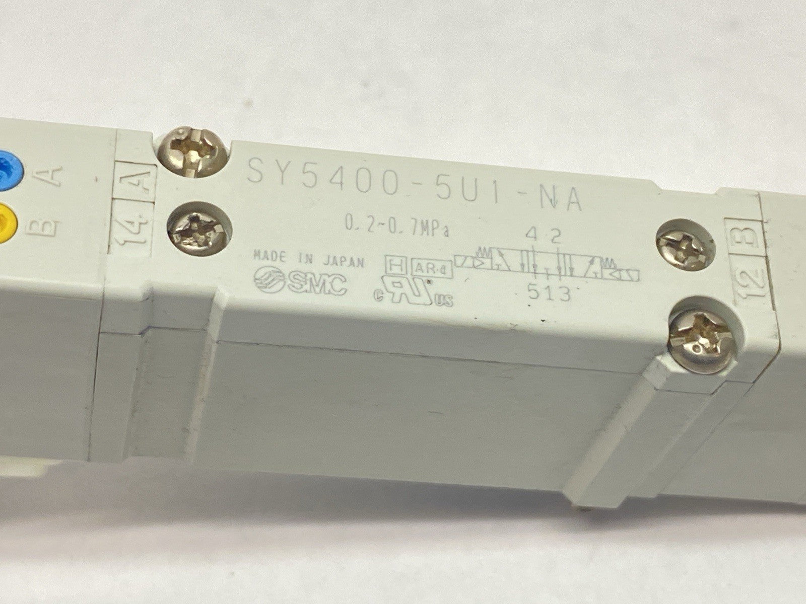 SY5400-5U1-NA | SMC Pneumatic Solenoid Valve 5-Port - Used - Maverick Industrial Sales