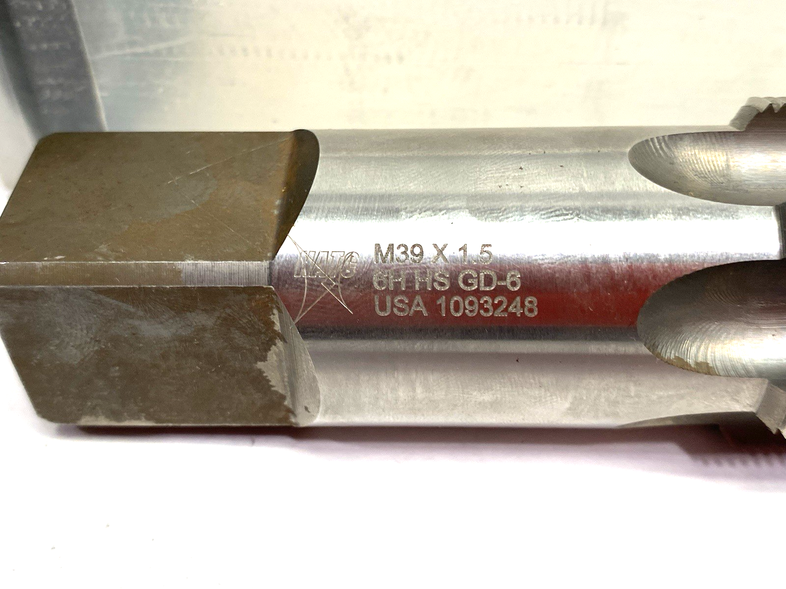 None | NATC Straight Flute Tap M39 X 1.5 6H HS GD-6 6-Flute - New – Open box - Maverick Industrial Sales
