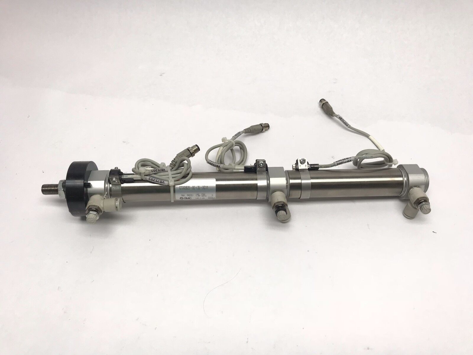SMC CDM2B25-80+35-XC11 Pneumatic Cylinder Assembly w/ D-M9N Switches - Maverick Industrial Sales