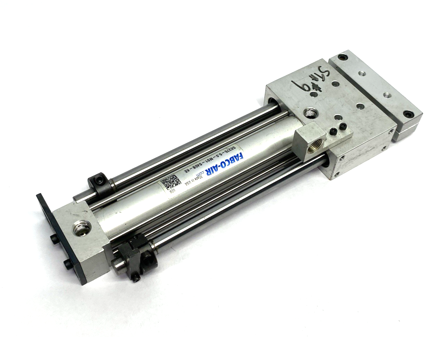 SE375-5.0-MS1-S40B-KE | Fabco Air Dbl-Act Pneumatic Linear Guided Slide Actuator - Used - Maverick Industrial Sales