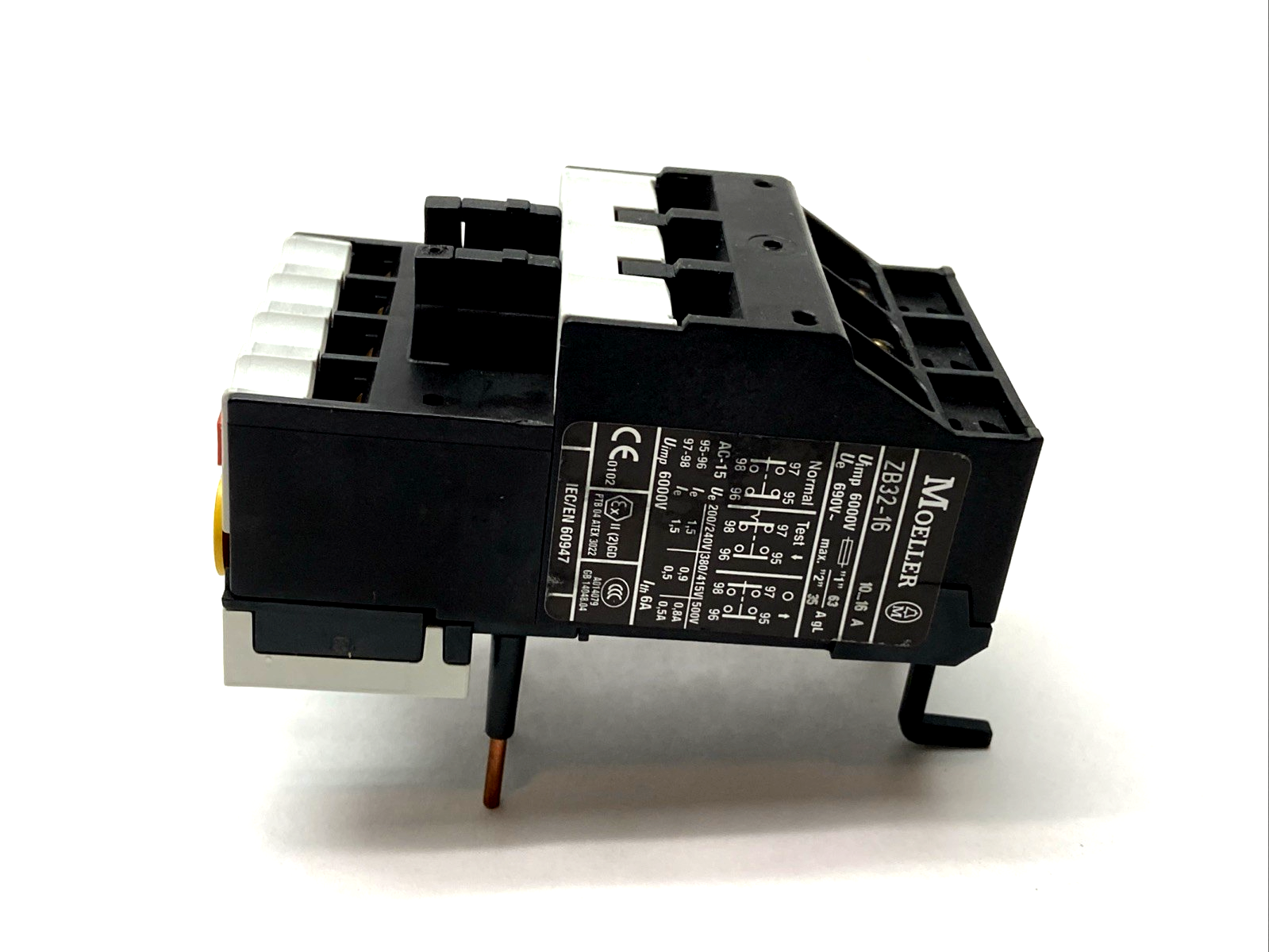 Eaton Moeller ZB32-16 Overload Relay 10-16A 1N/O 1N/C 278452 - Maverick Industrial Sales