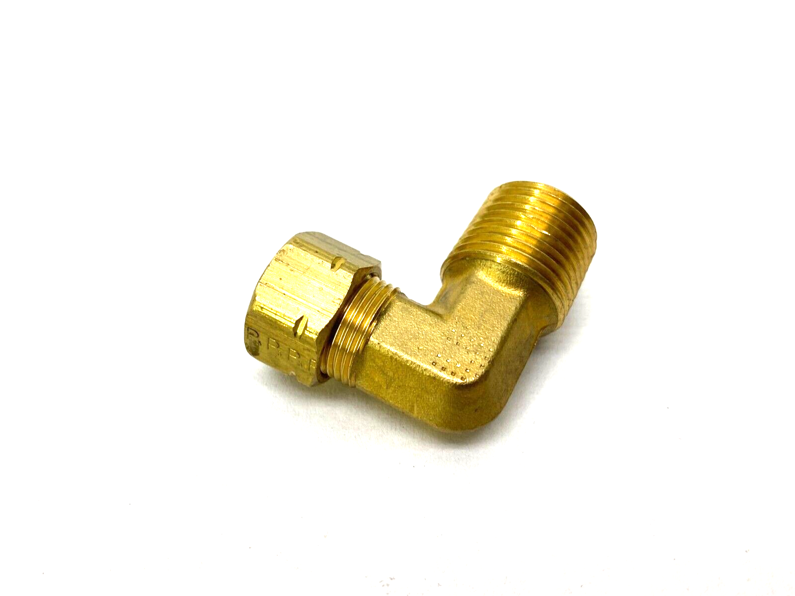 Parker 8MSEL8N-B Brass A-LOK Compression Elbow Fitting, 1/2" Tube OD, 1/2" NPT - Maverick Industrial Sales
