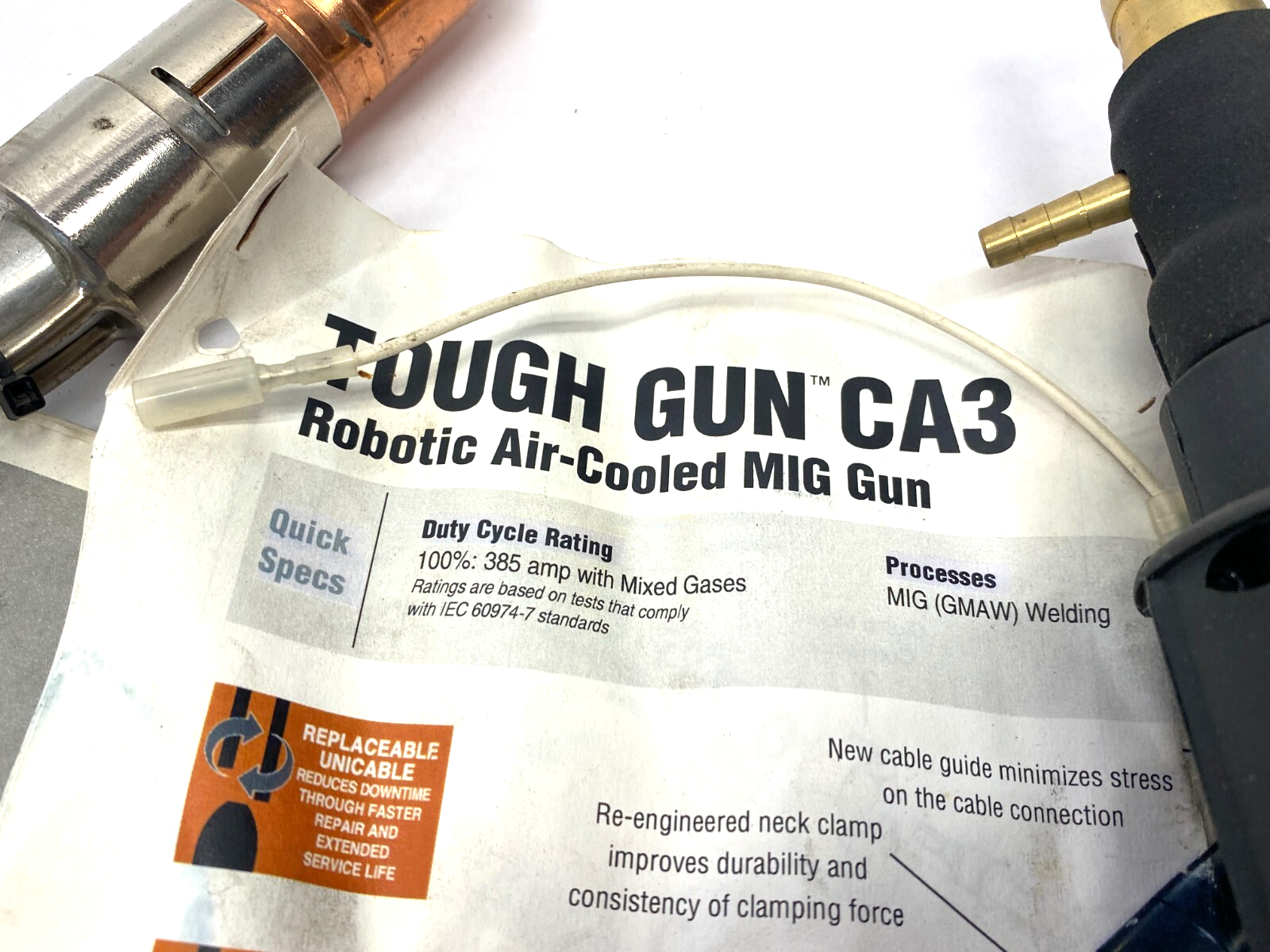 Tregaskiss RA11CA1AA1DM TOUGH GUN CA3 Robotic Air-Cooled MIG Gun - Maverick Industrial Sales