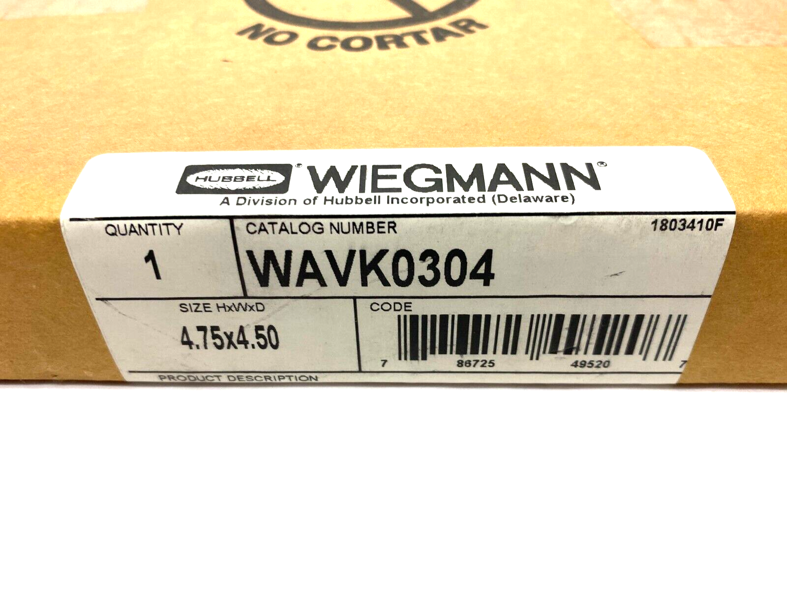 Hubbell Wiegmann WAVK0304 Louver Vent Plate Kit 4.75 x 4.50 - Maverick Industrial Sales