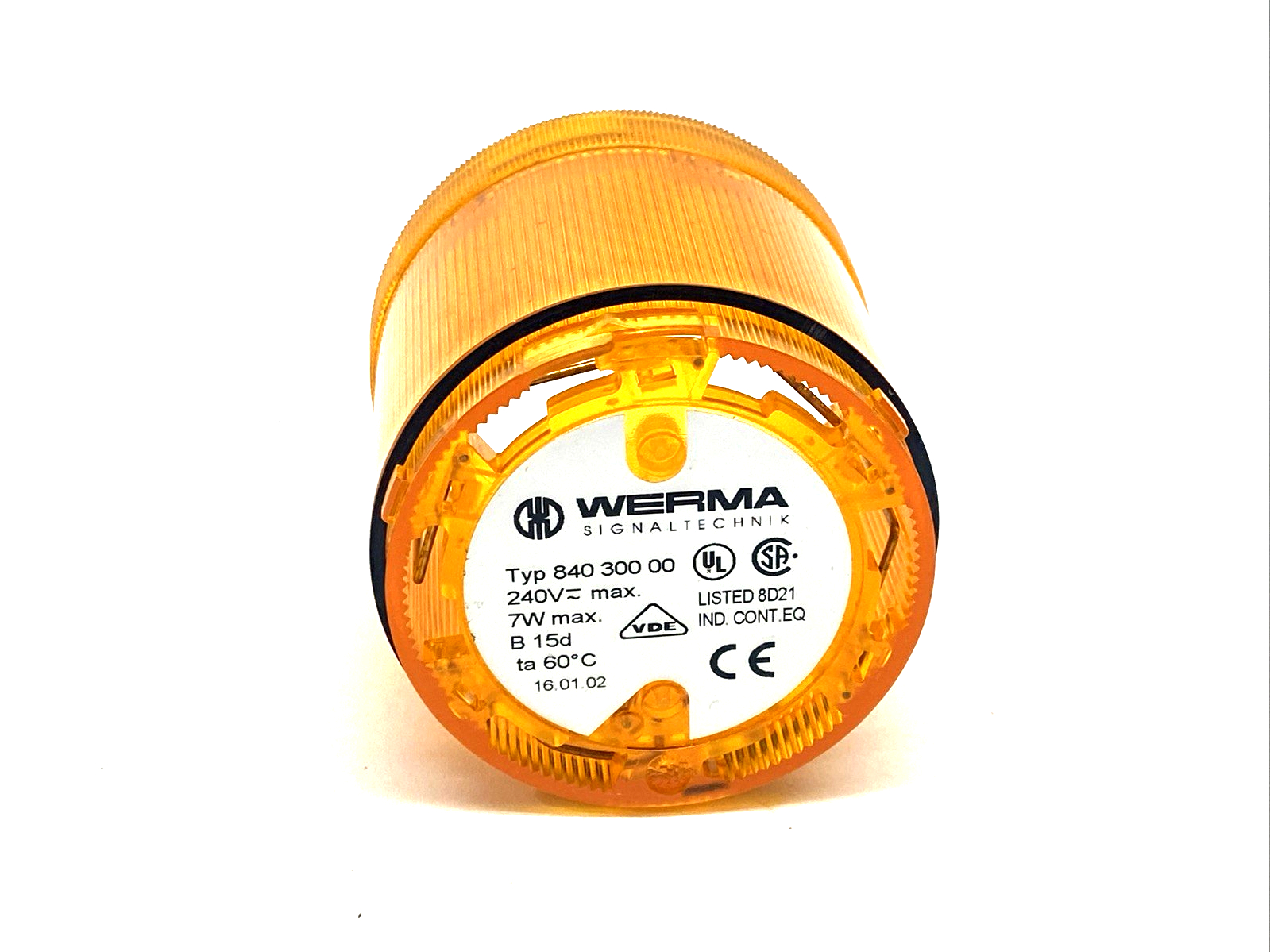 Werma 84030000 Stack/Tower Light Module, Amber, 70 Series 240V 7W - Maverick Industrial Sales