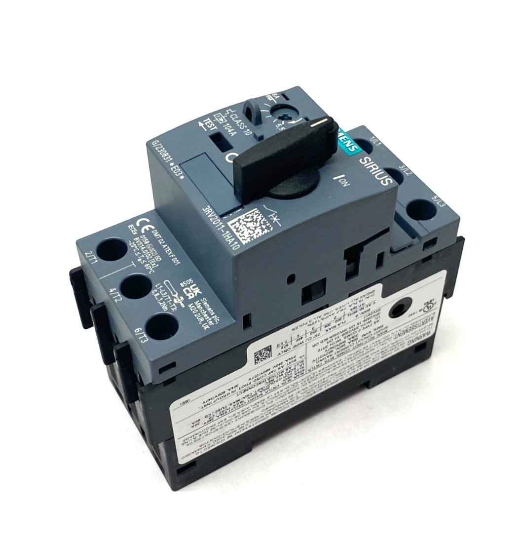 Siemens 3RV2011-1HA10 SIRIUS Motor Protection Circuit Breaker Size S00 - Maverick Industrial Sales