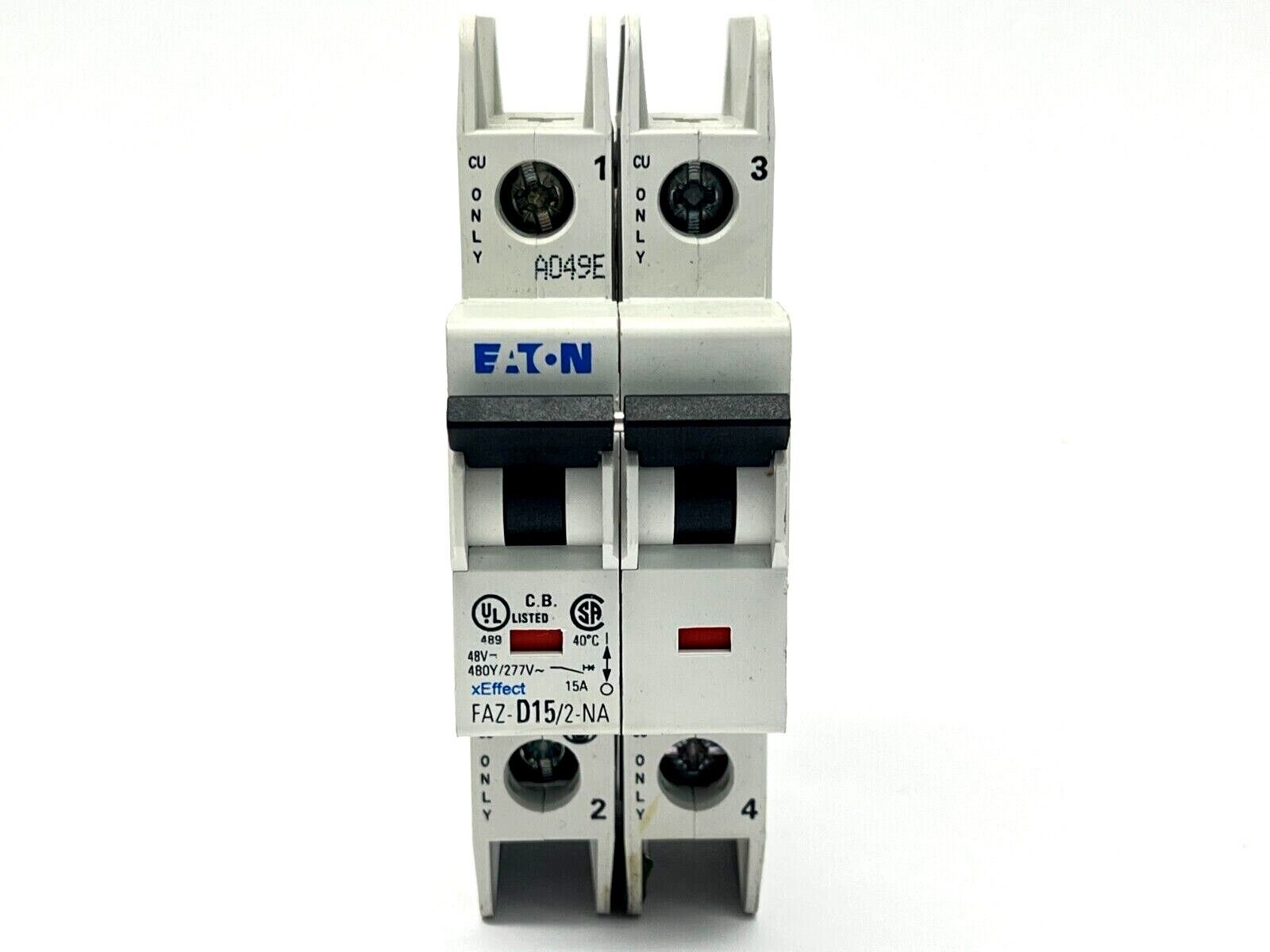 Eaton FAZ-D15/2-NA Circuit Breaker 15A 480Y/277V 2-Pole - Maverick Industrial Sales