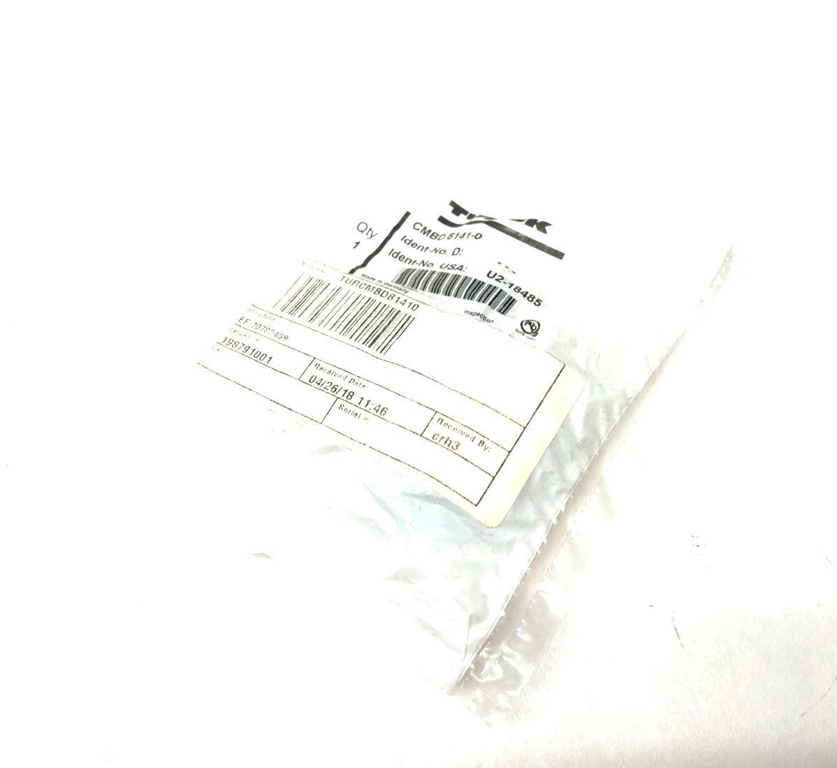 Turck CMBD 8141-0 Ethernet Field Wireable M12 5-Pin Connector U2-18485 - Maverick Industrial Sales